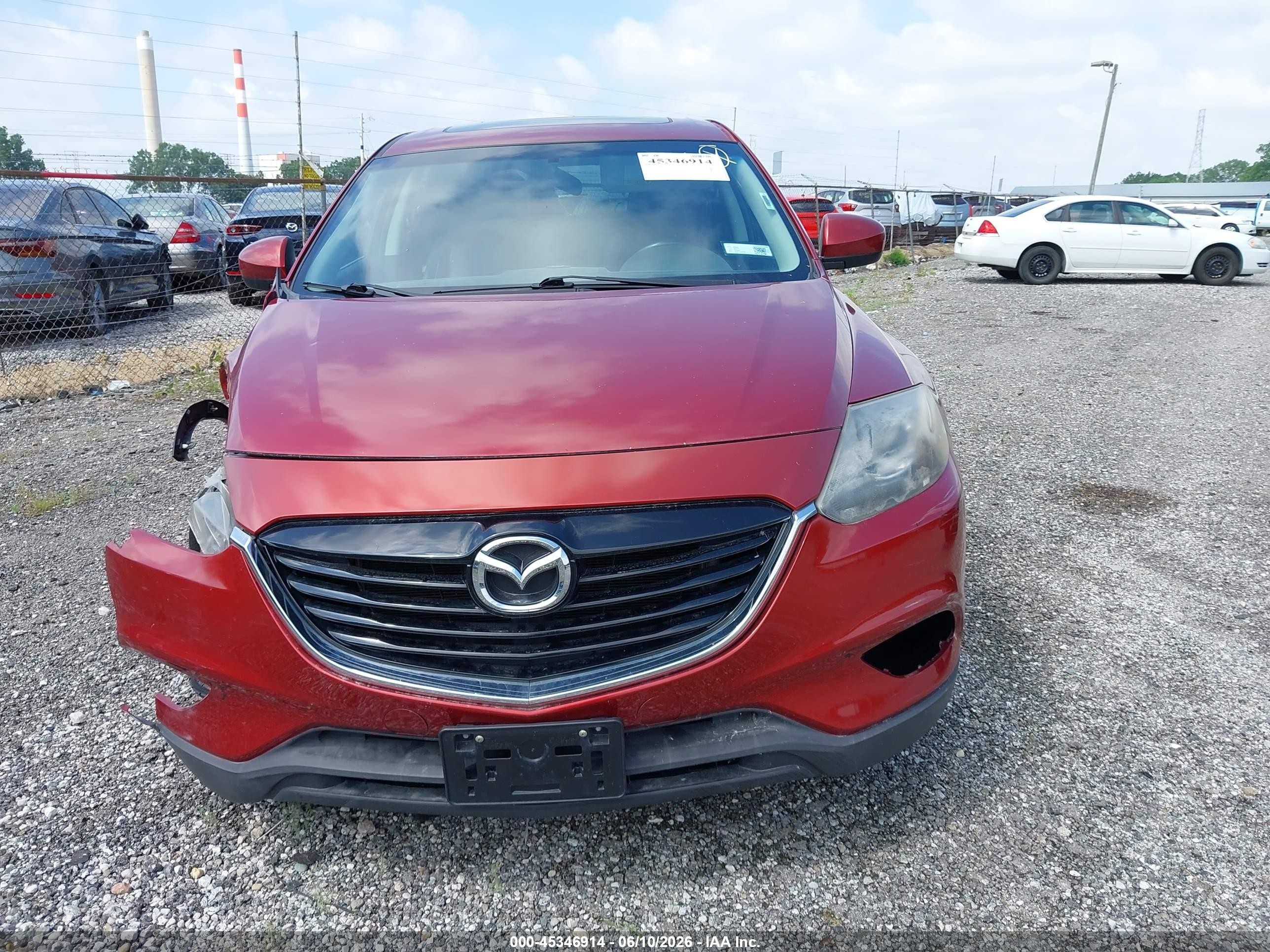 2014 Mazda Cx-9 Touring Red vin: JM3TB3CV1E0445670