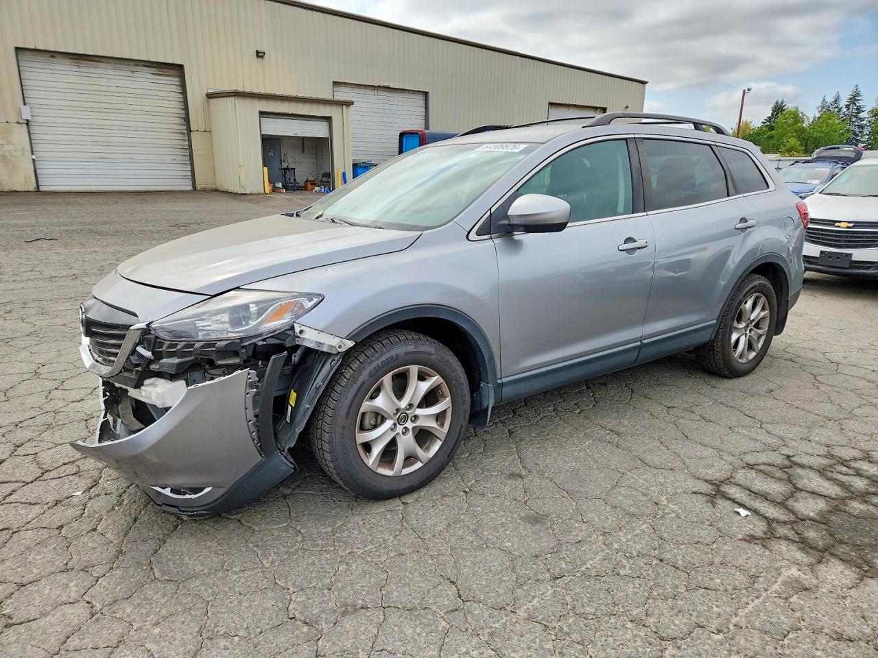 2015 Mazda Cx-9 Touring Silver vin: JM3TB3CV1F0465905