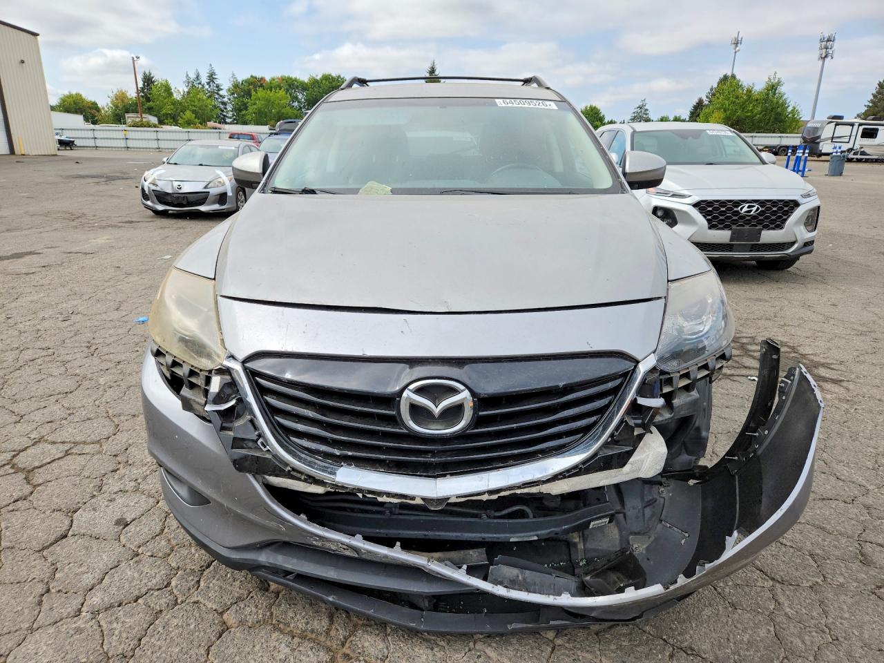 2015 Mazda Cx-9 Touring Silver vin: JM3TB3CV1F0465905