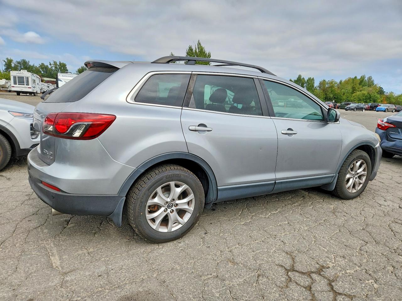 2015 Mazda Cx-9 Touring Silver vin: JM3TB3CV1F0465905
