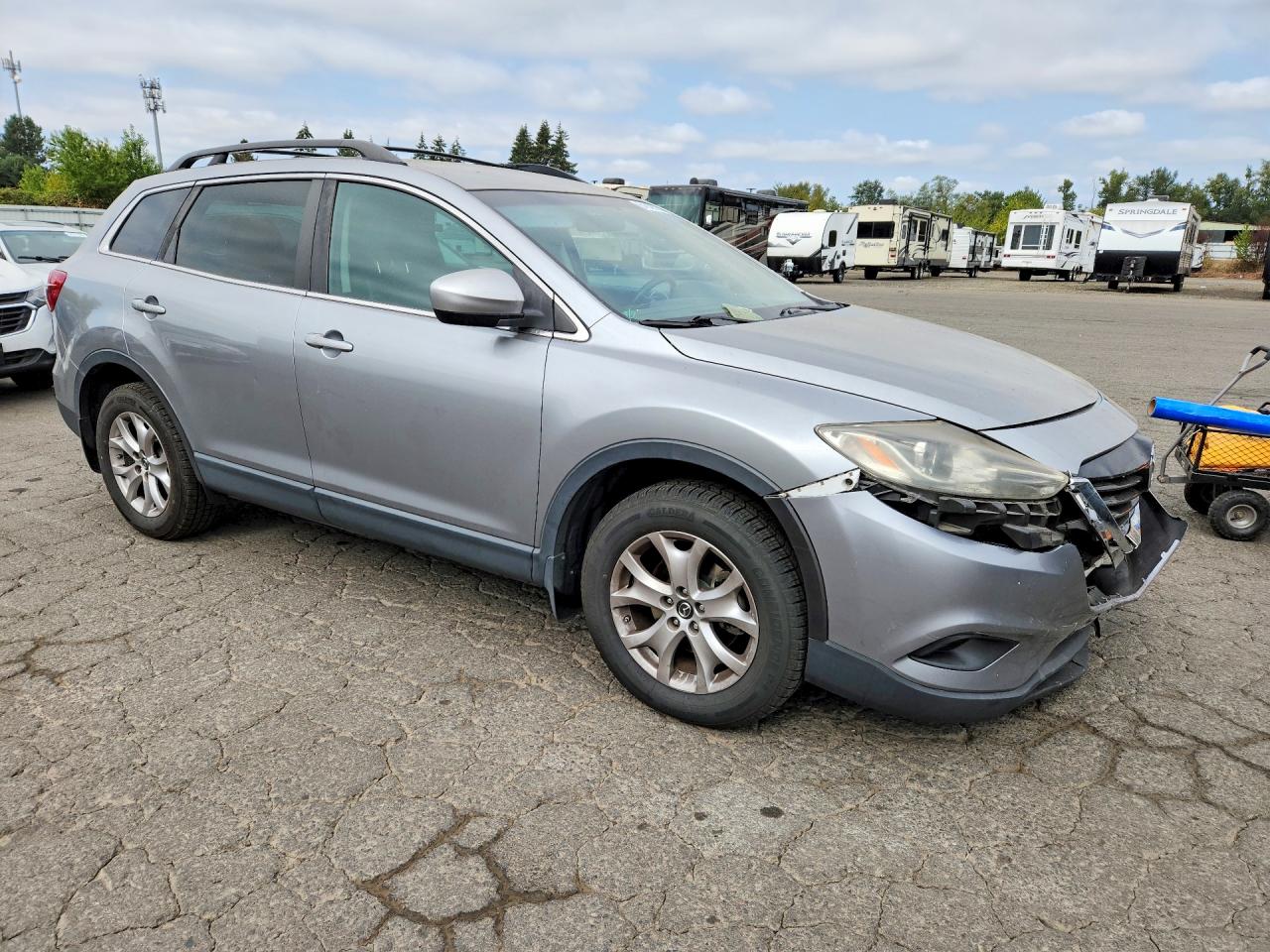 2015 Mazda Cx-9 Touring Silver vin: JM3TB3CV1F0465905