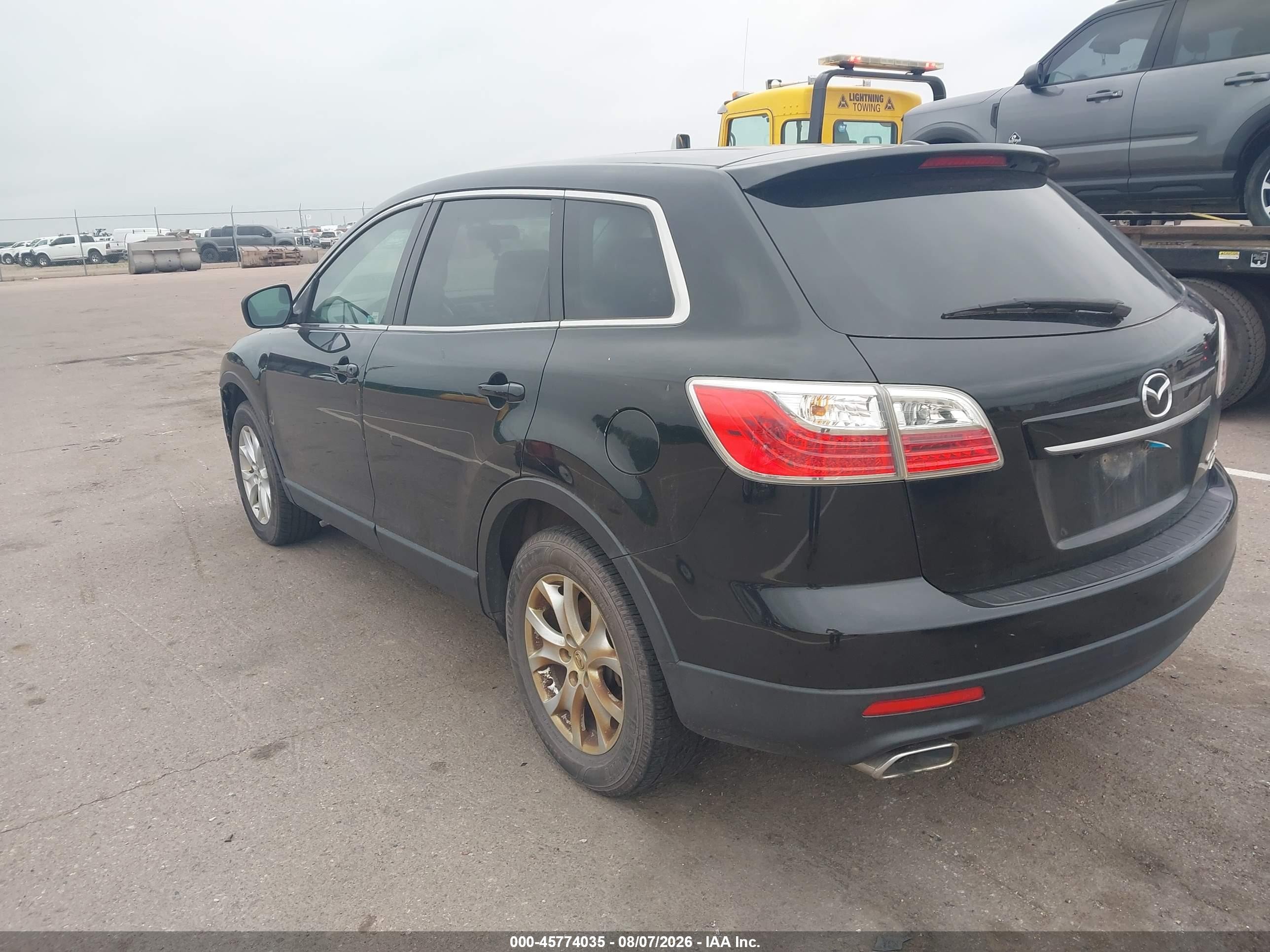 2012 Mazda Cx-9 Touring Black vin: JM3TB3CV2C0335773
