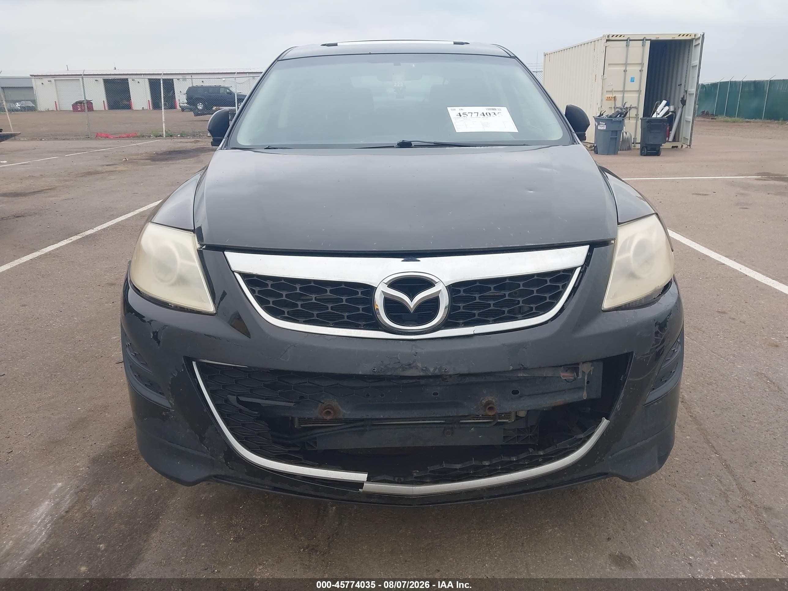 2012 Mazda Cx-9 Touring Black vin: JM3TB3CV2C0335773