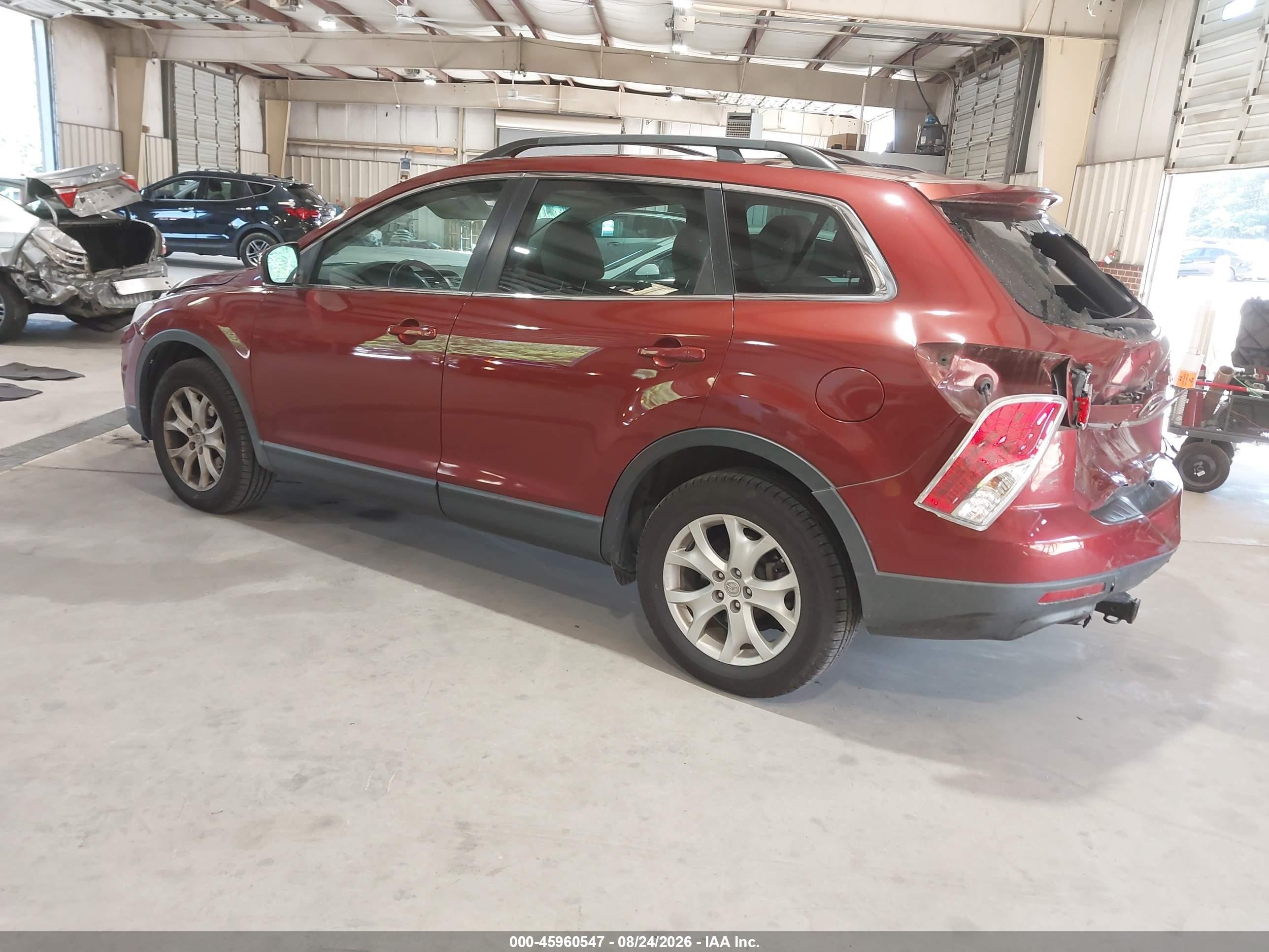2012 Mazda Cx-9 Touring Burgundy vin: JM3TB3CV2C0356607