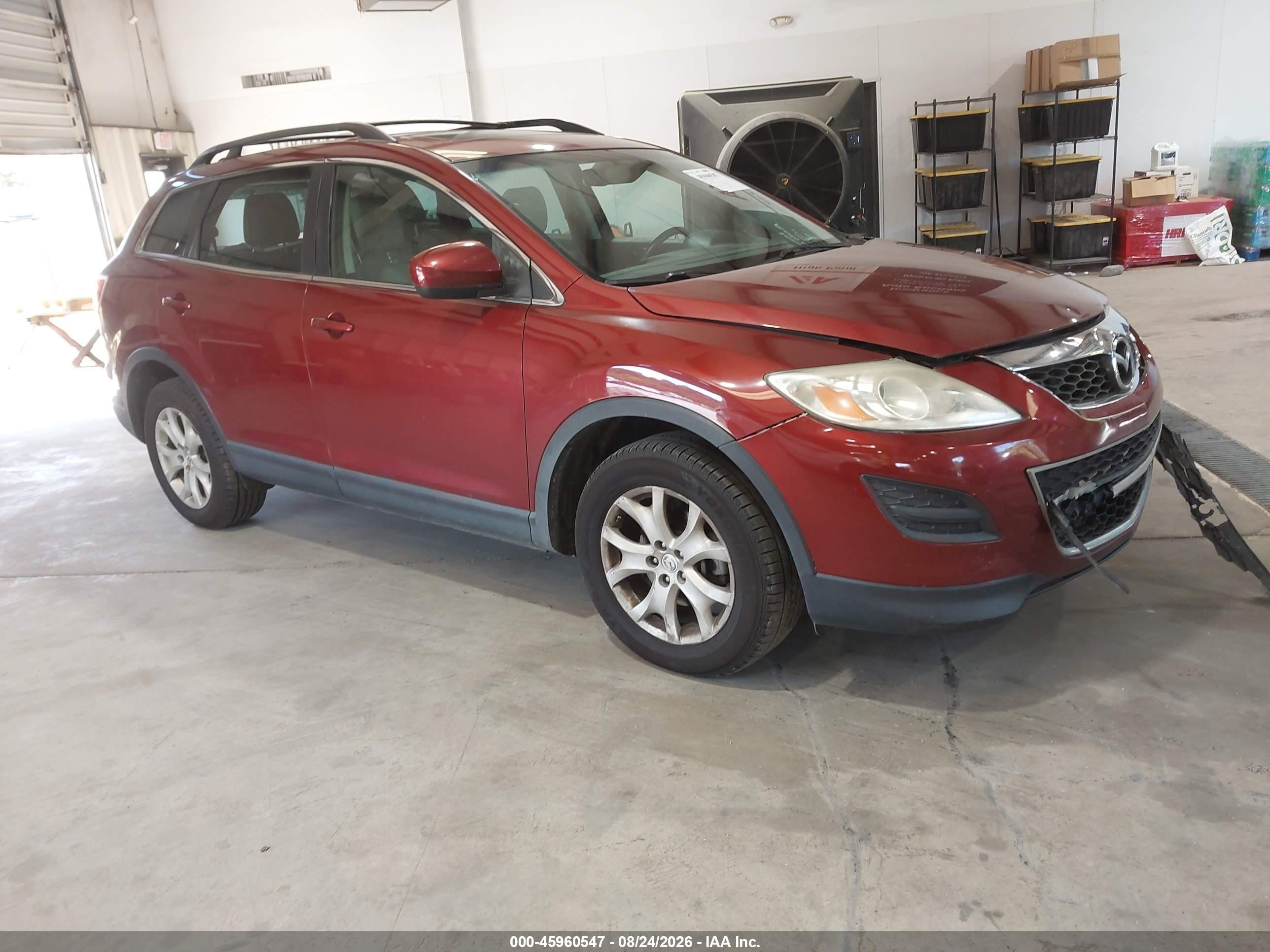 2012 Mazda Cx-9 Touring Burgundy vin: JM3TB3CV2C0356607