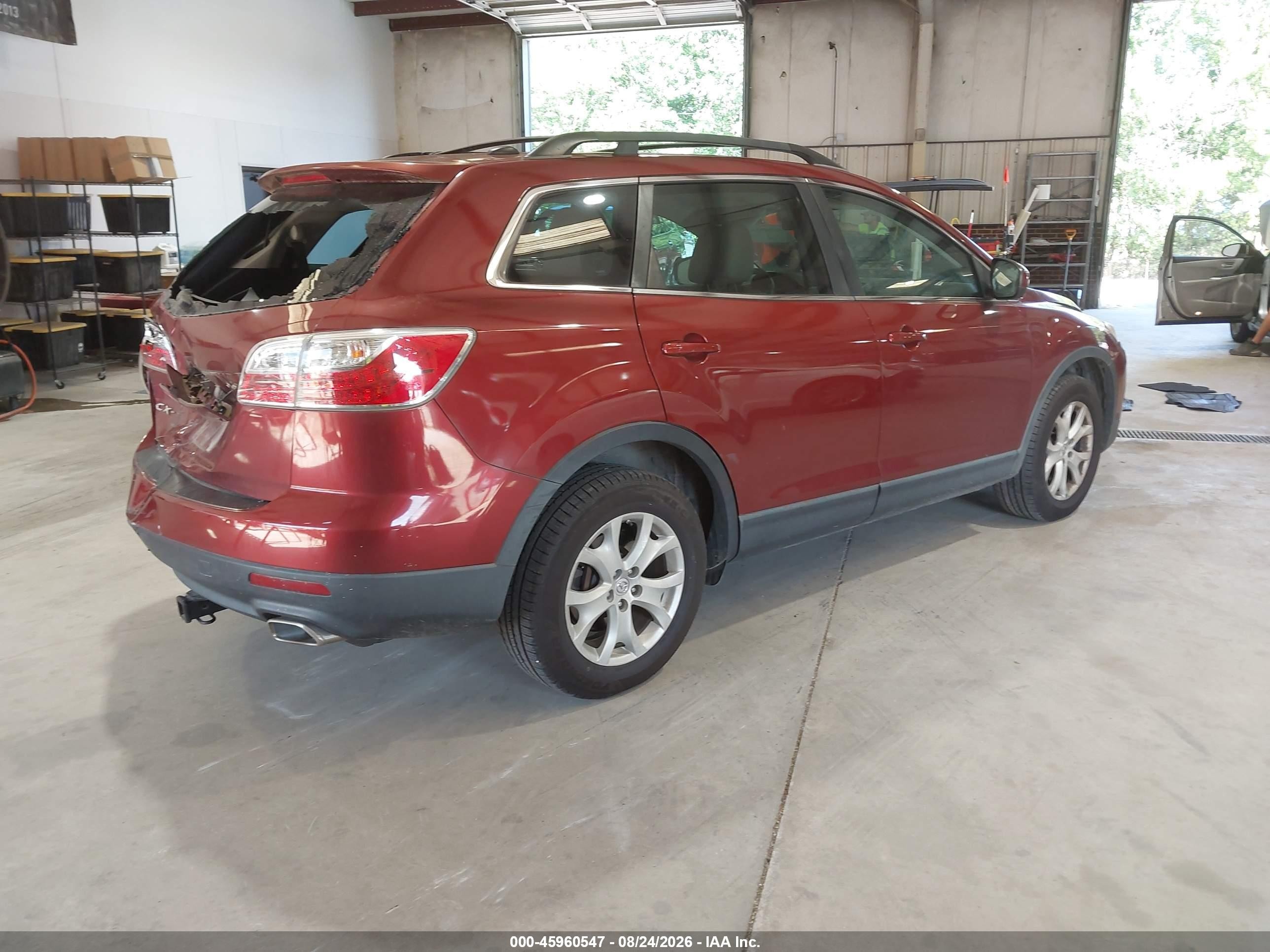 2012 Mazda Cx-9 Touring Burgundy vin: JM3TB3CV2C0356607