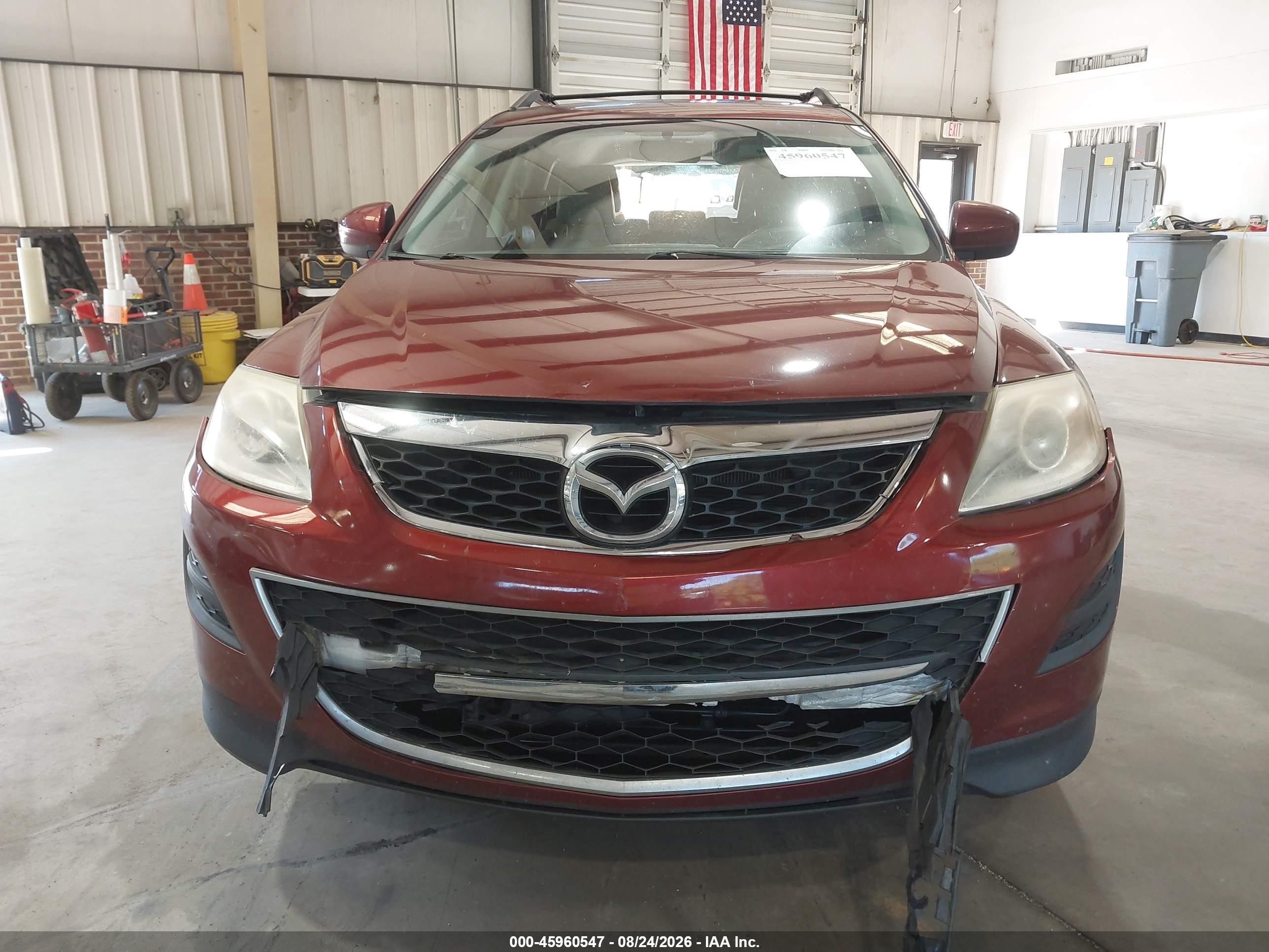 2012 Mazda Cx-9 Touring Burgundy vin: JM3TB3CV2C0356607