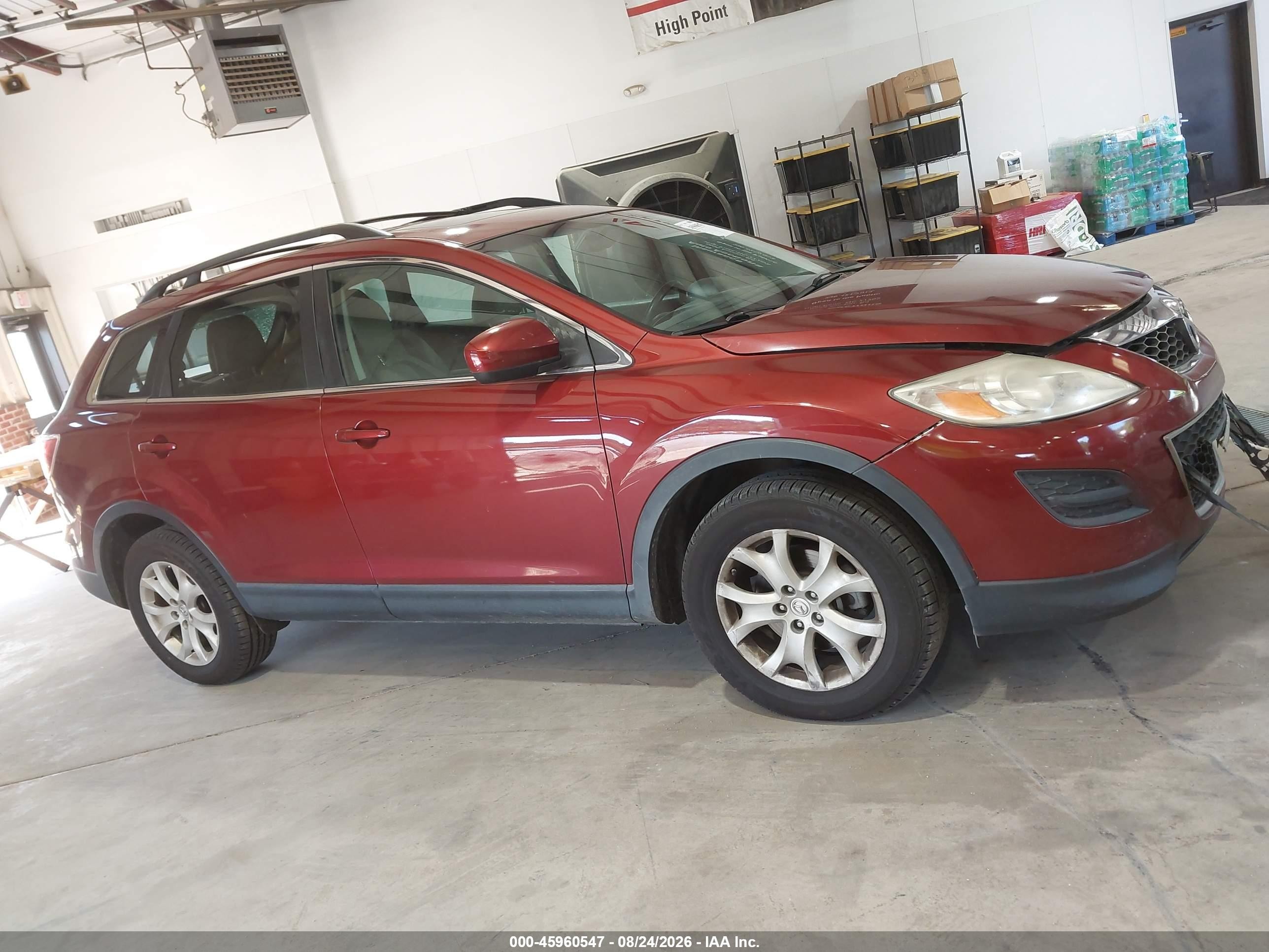 2012 Mazda Cx-9 Touring Burgundy vin: JM3TB3CV2C0356607