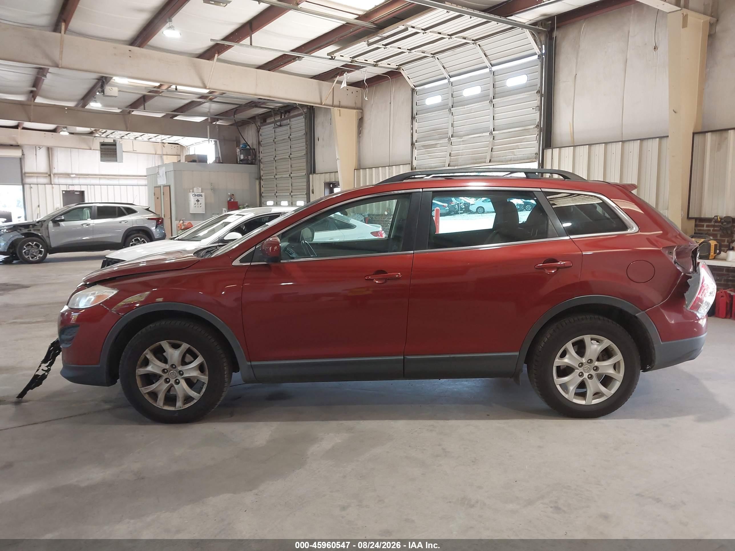 2012 Mazda Cx-9 Touring Burgundy vin: JM3TB3CV2C0356607
