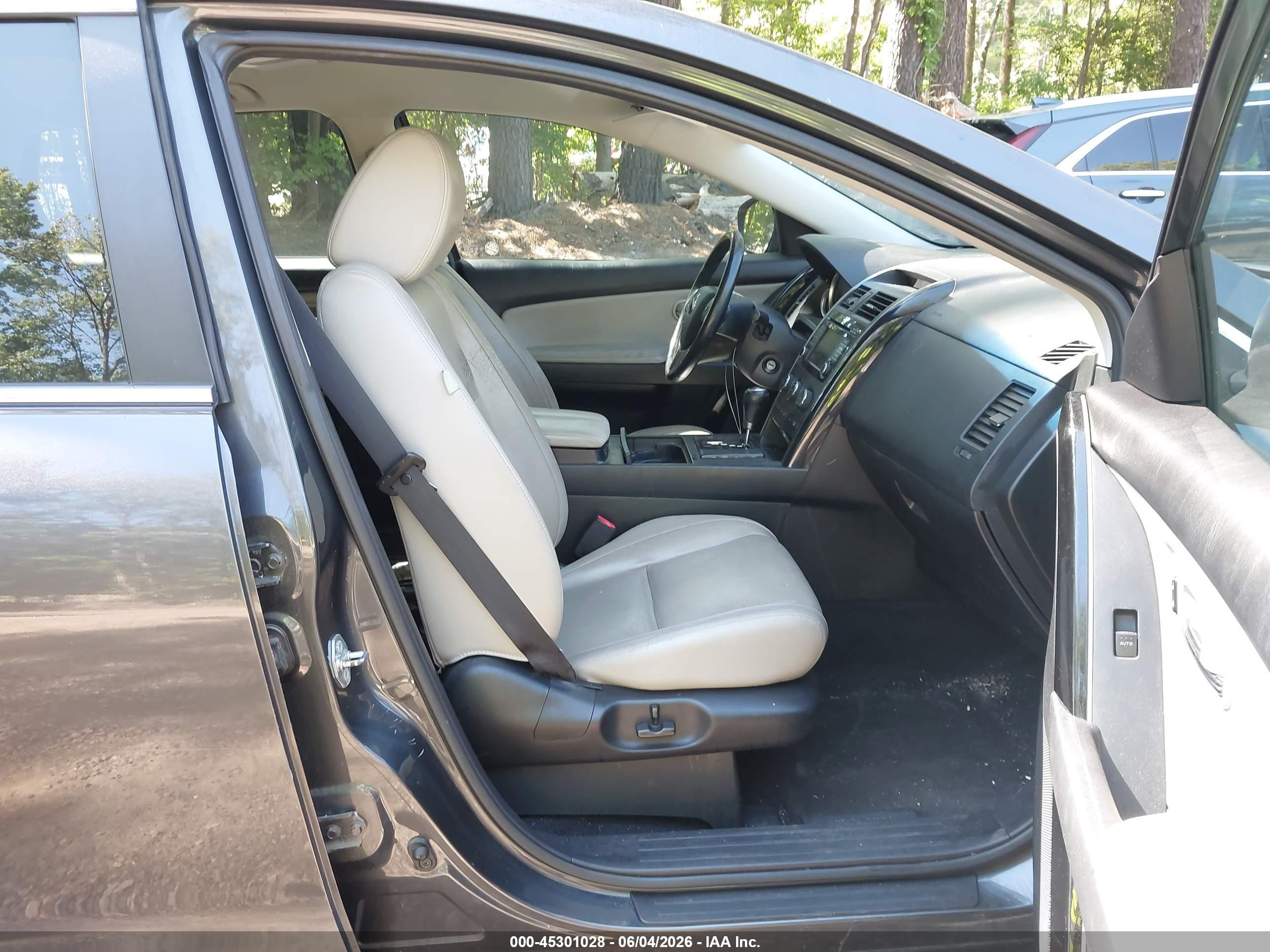 2013 Mazda Cx-9 Touring Gray vin: JM3TB3CV2D0408108