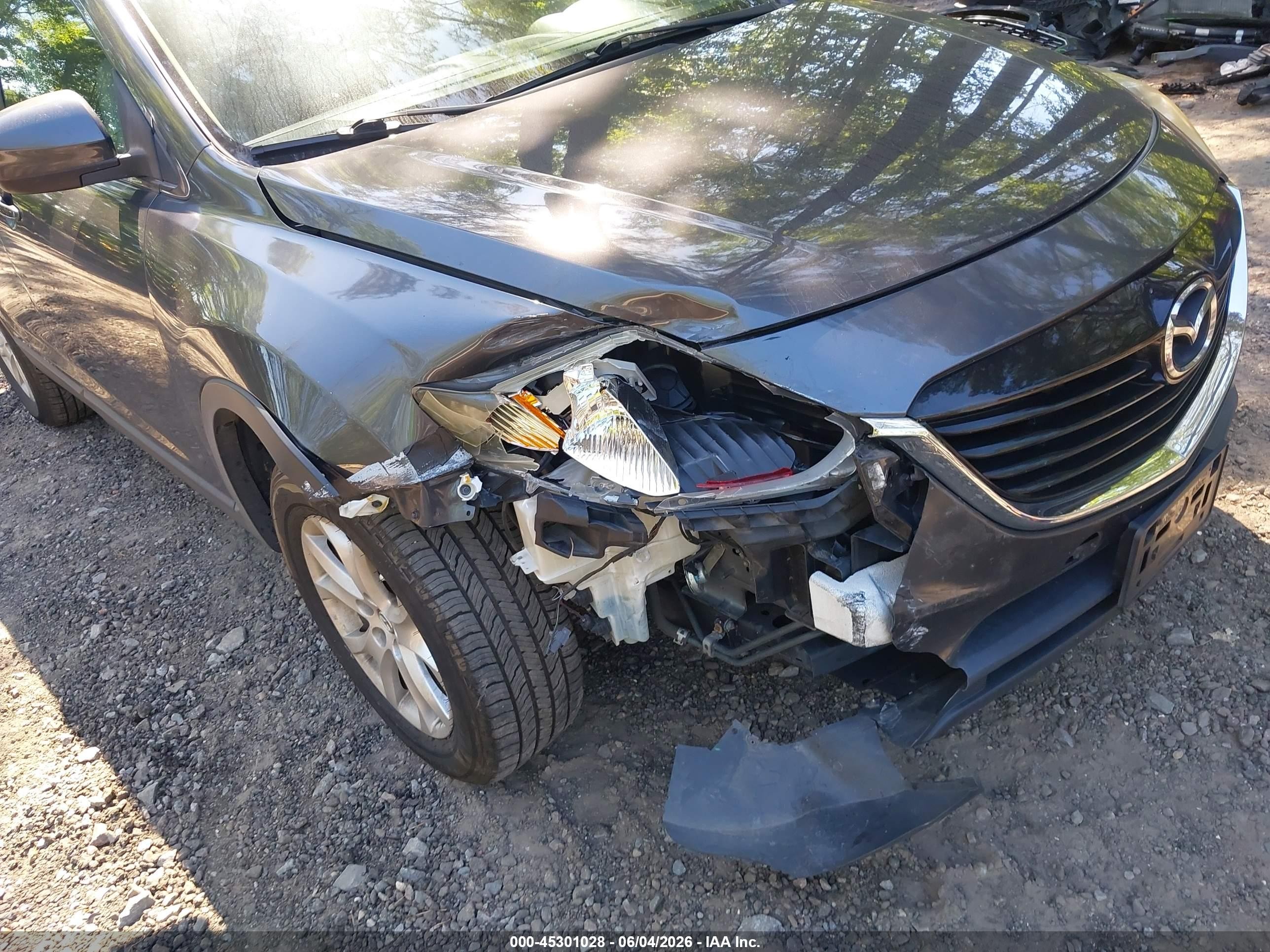2013 Mazda Cx-9 Touring Gray vin: JM3TB3CV2D0408108