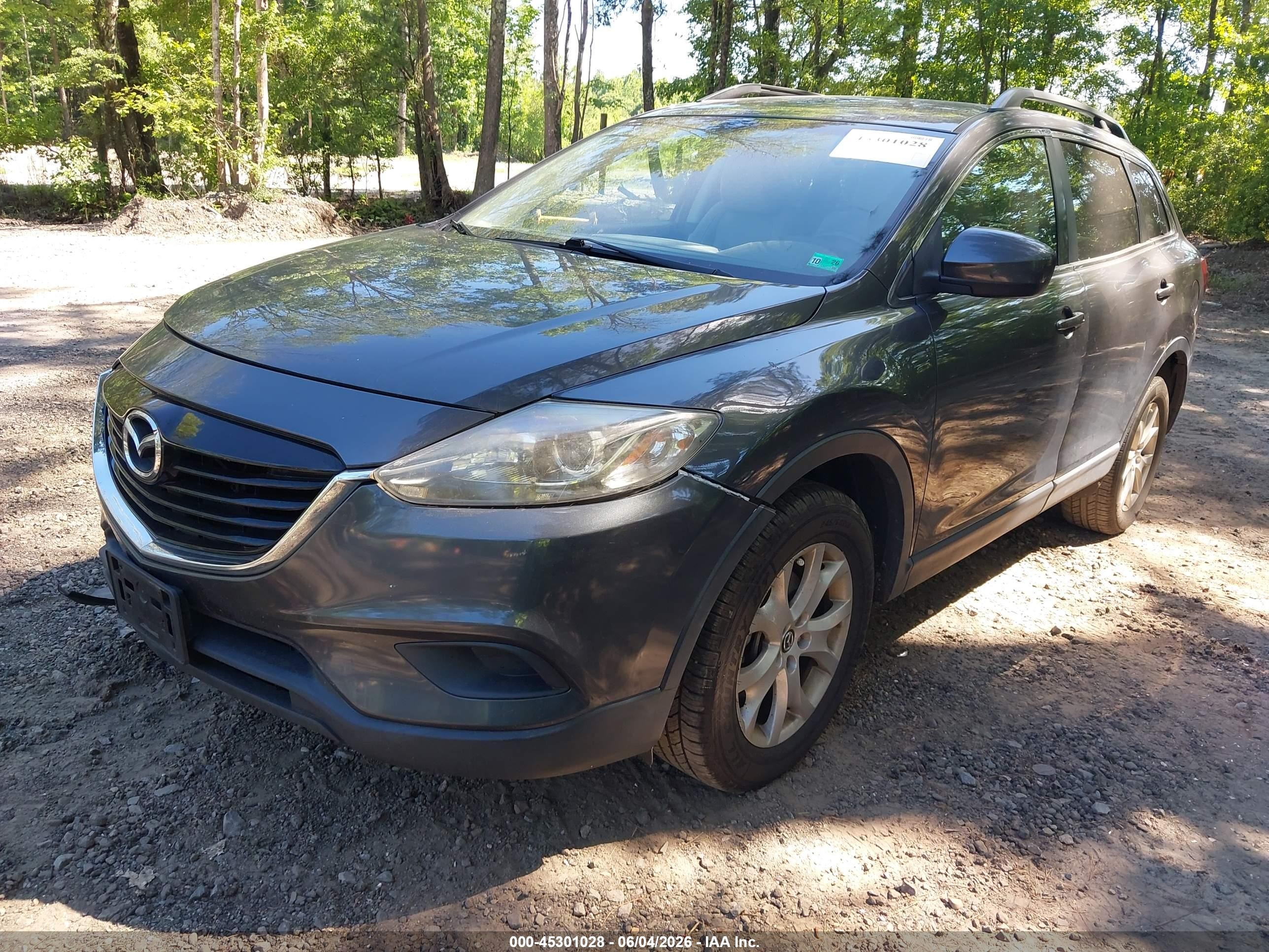 2013 Mazda Cx-9 Touring Gray vin: JM3TB3CV2D0408108