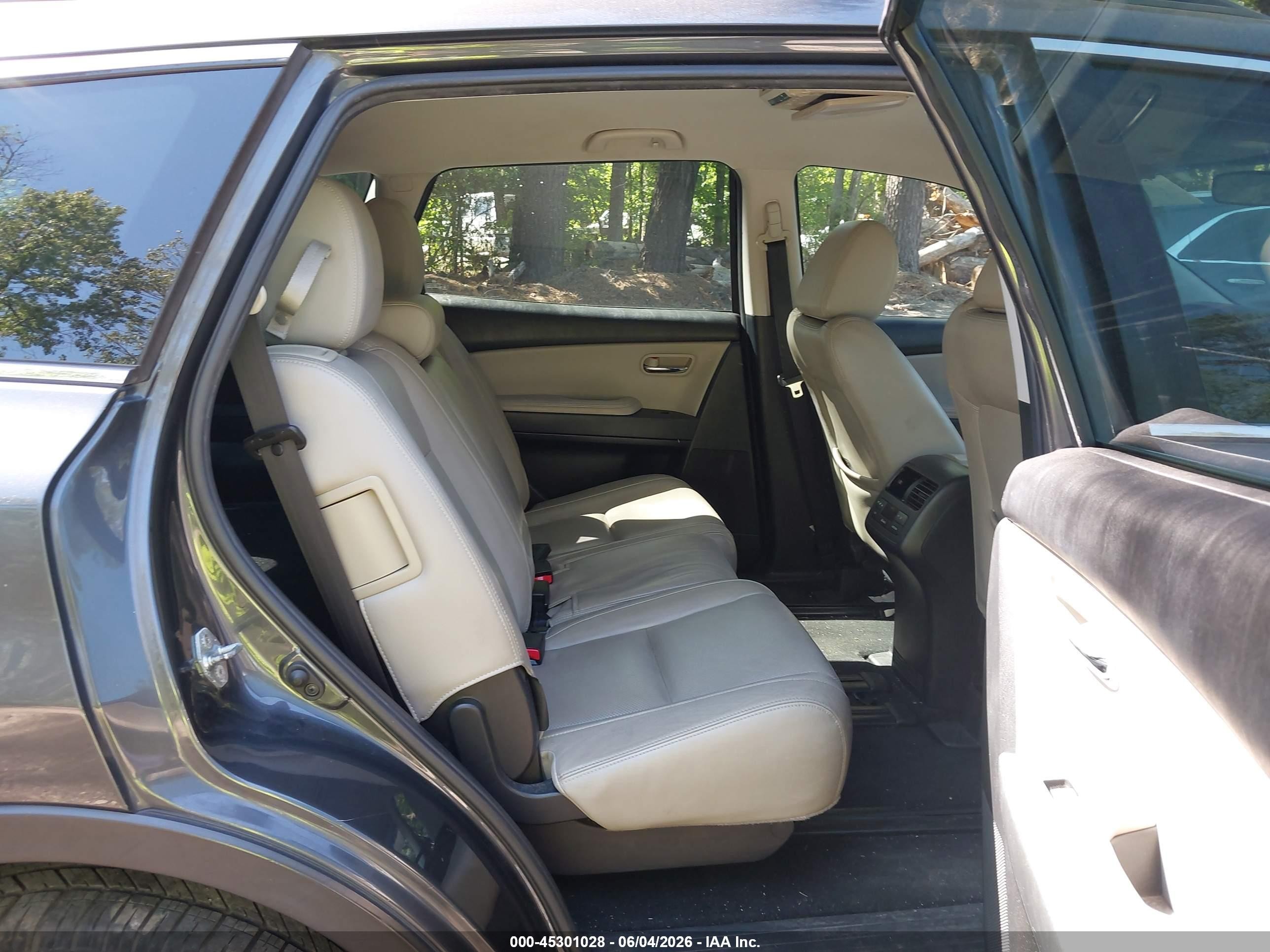 2013 Mazda Cx-9 Touring Gray vin: JM3TB3CV2D0408108