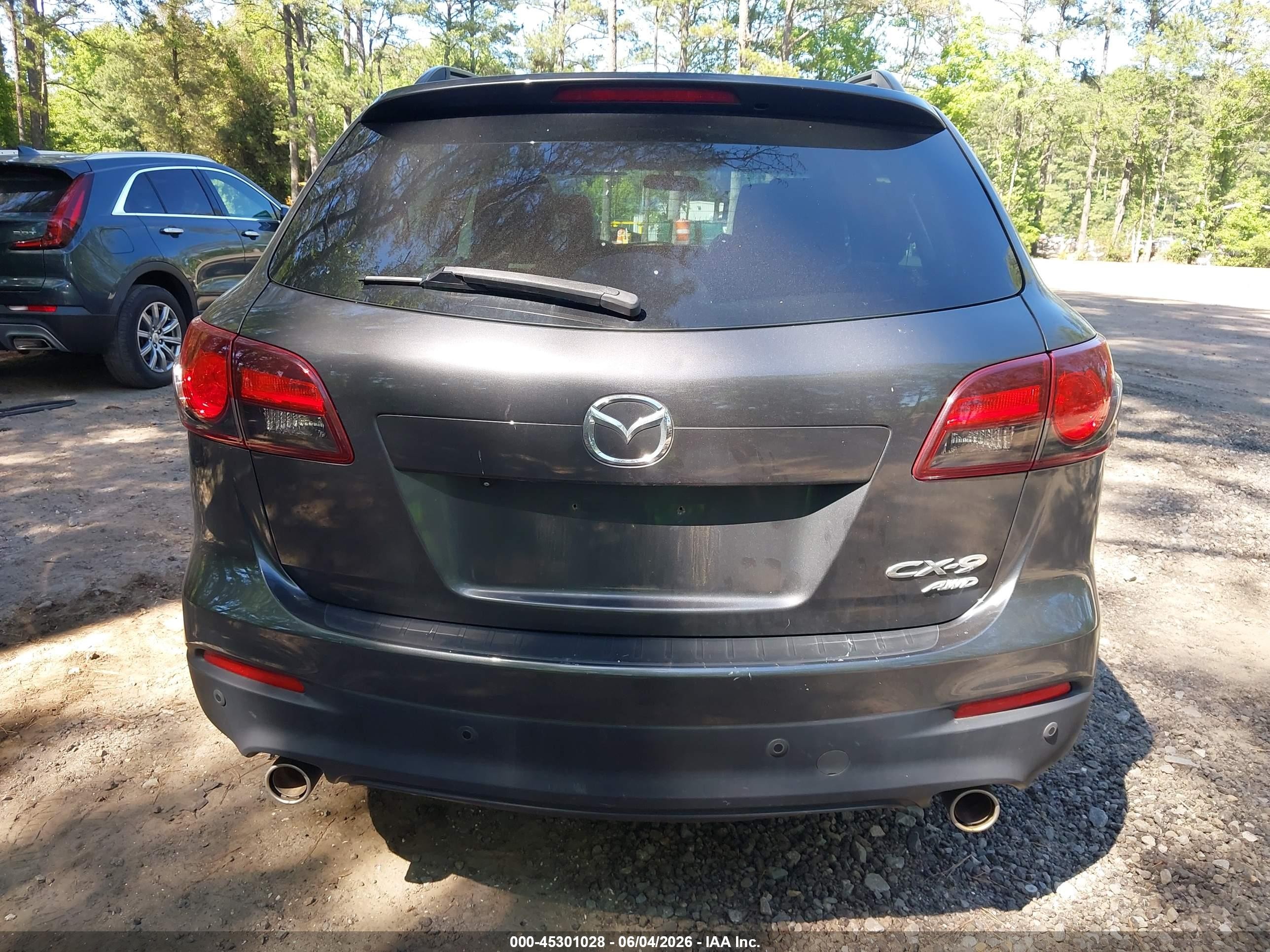 2013 Mazda Cx-9 Touring Gray vin: JM3TB3CV2D0408108