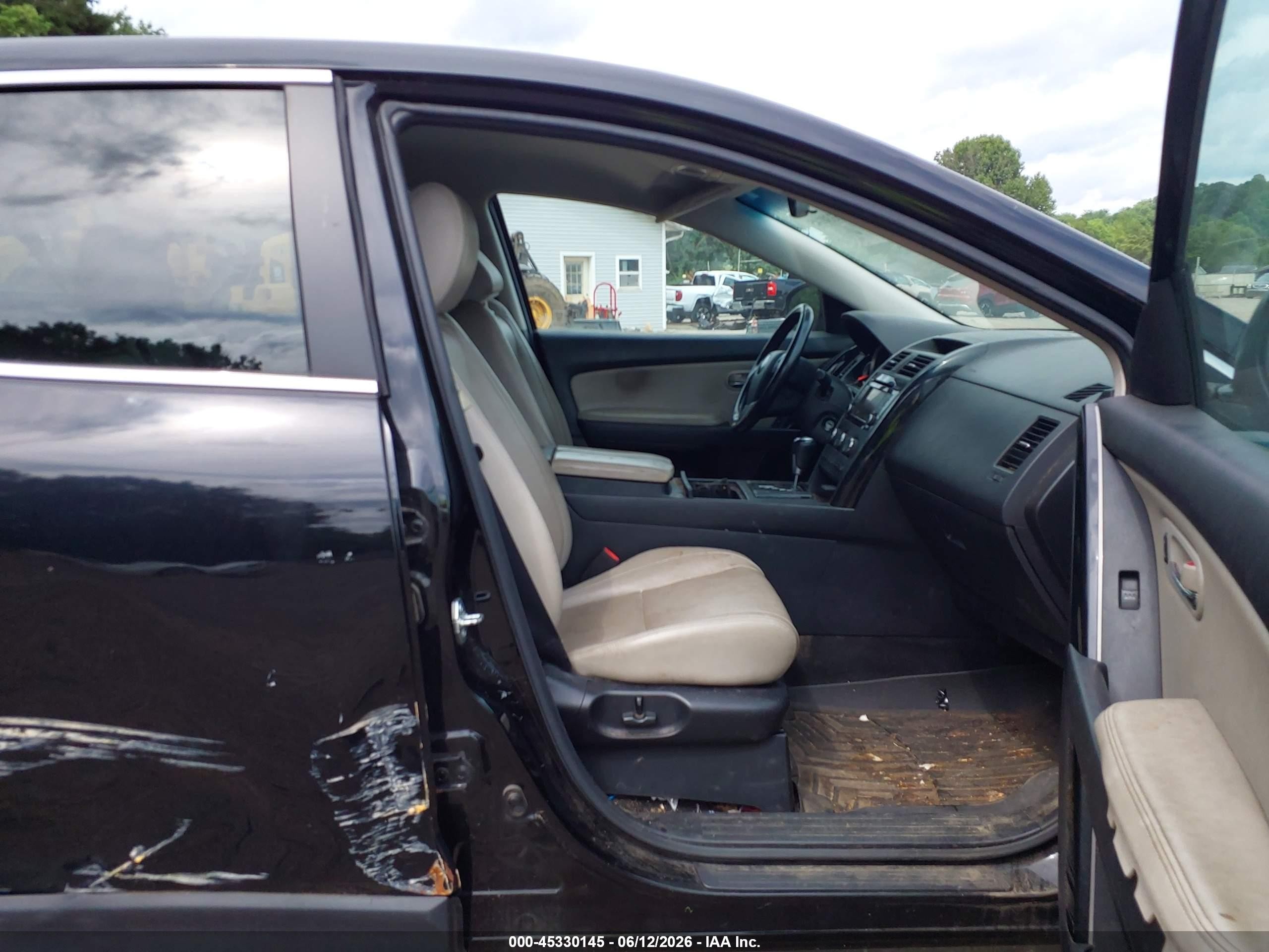 2013 Mazda Cx-9 Touring Черный vin: JM3TB3CV2D0410408