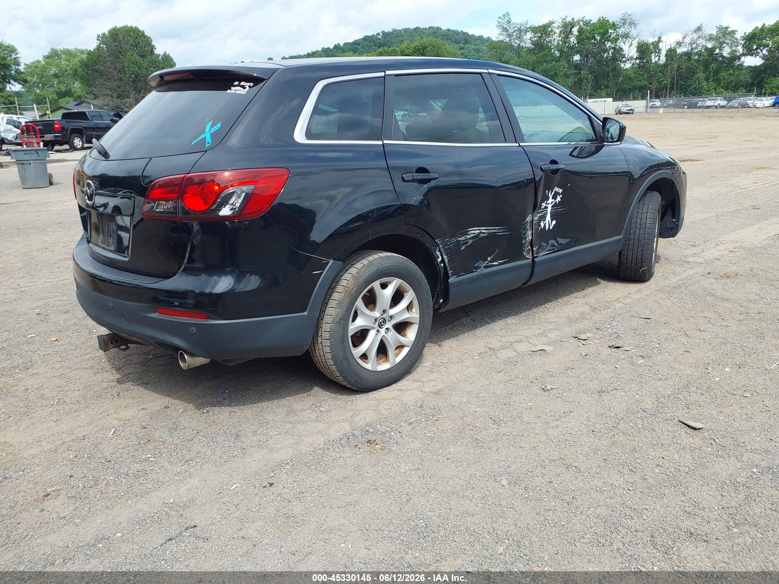 2013 Mazda Cx-9 Touring Черный vin: JM3TB3CV2D0410408