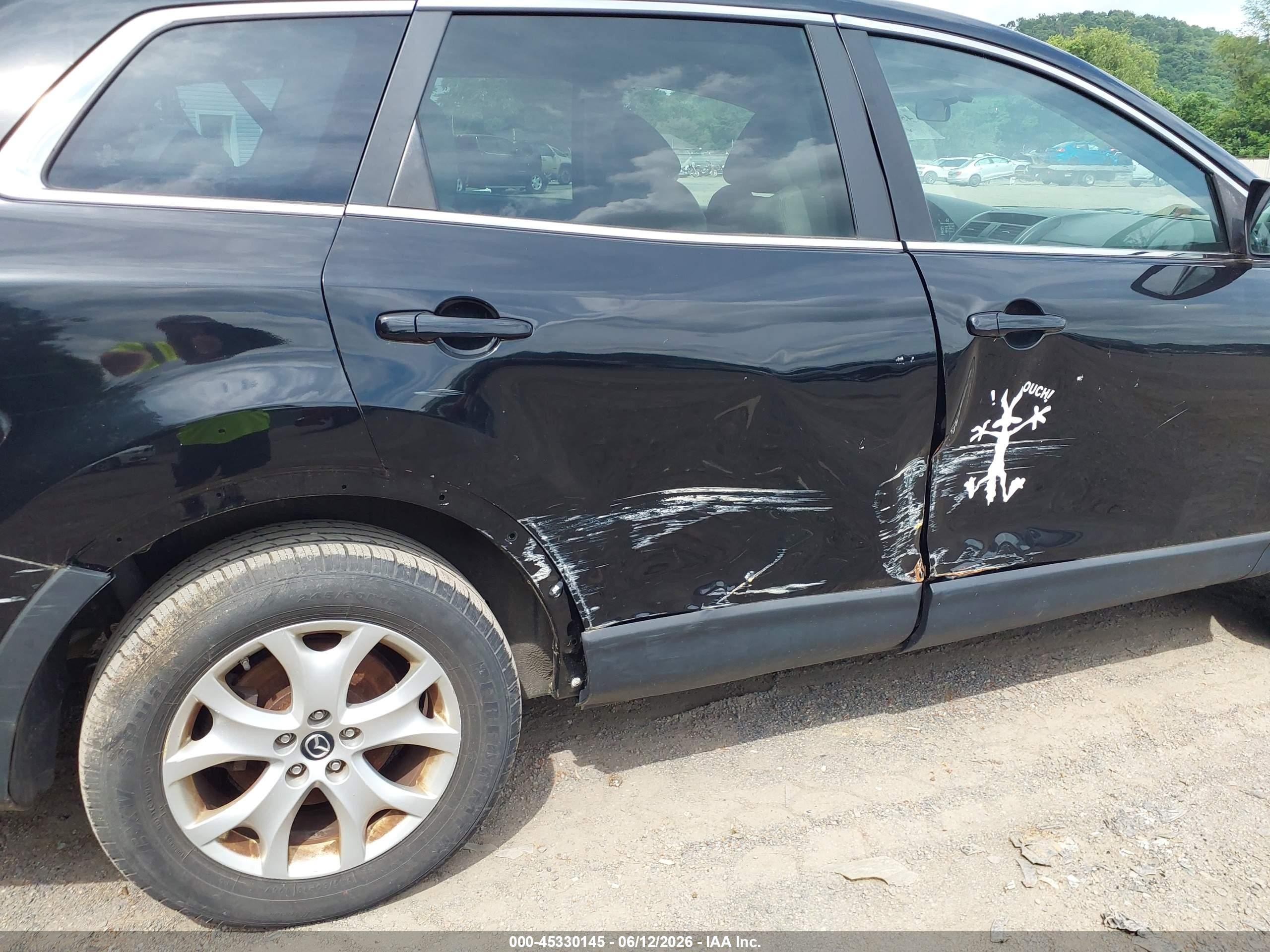 2013 Mazda Cx-9 Touring Черный vin: JM3TB3CV2D0410408