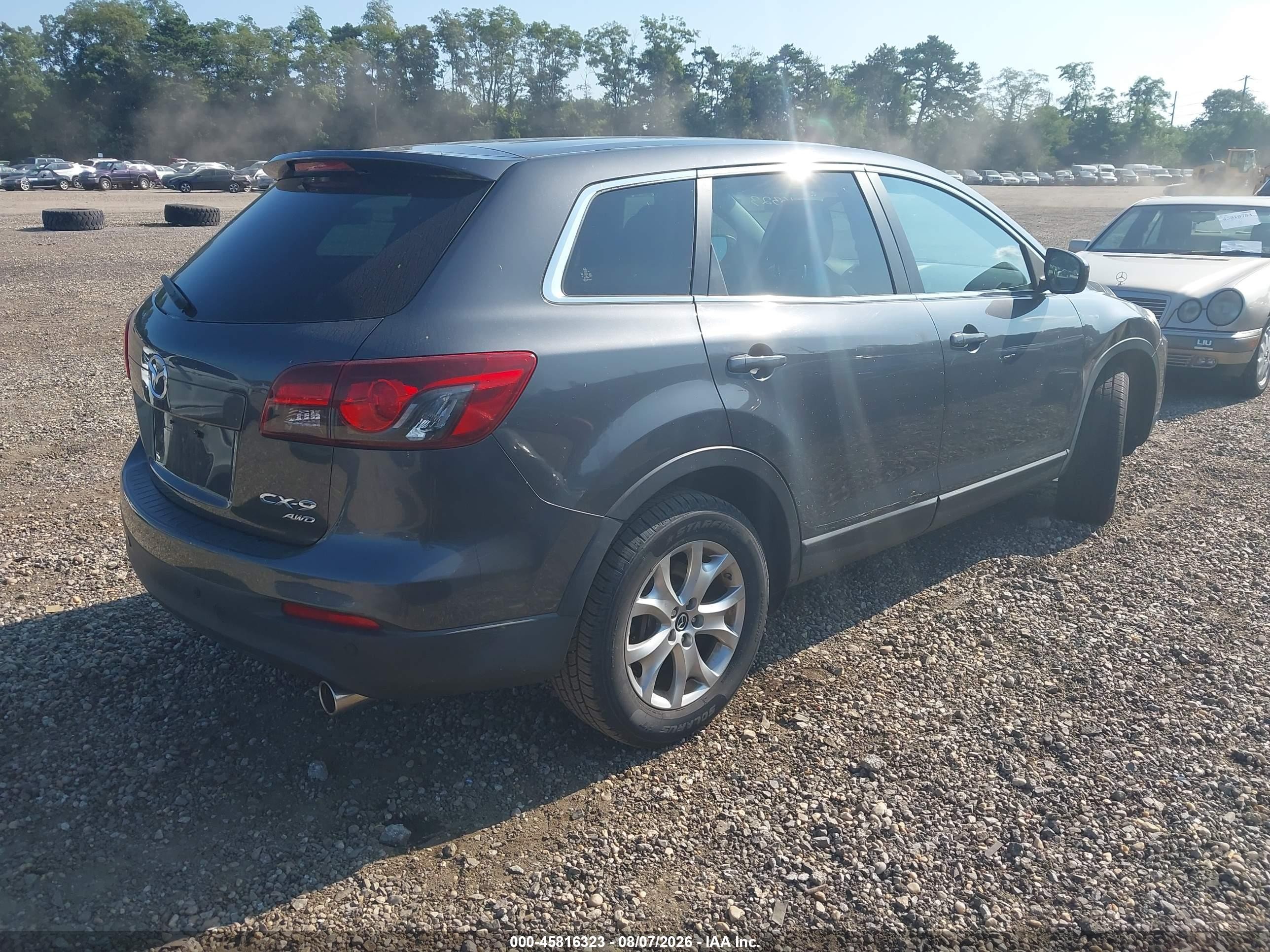 2014 Mazda Cx-9 Touring Gray vin: JM3TB3CV2E0427937
