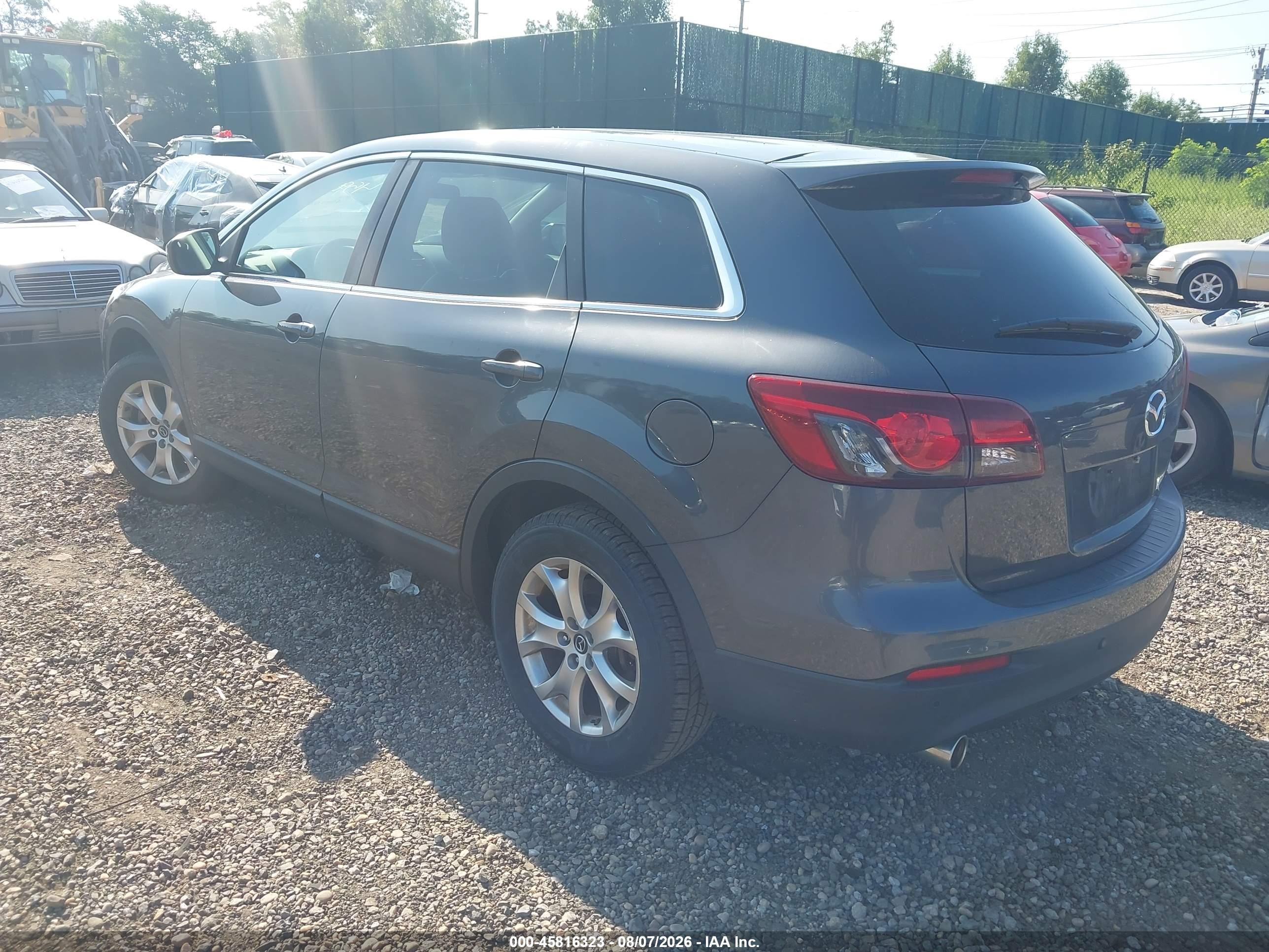 2014 Mazda Cx-9 Touring Gray vin: JM3TB3CV2E0427937