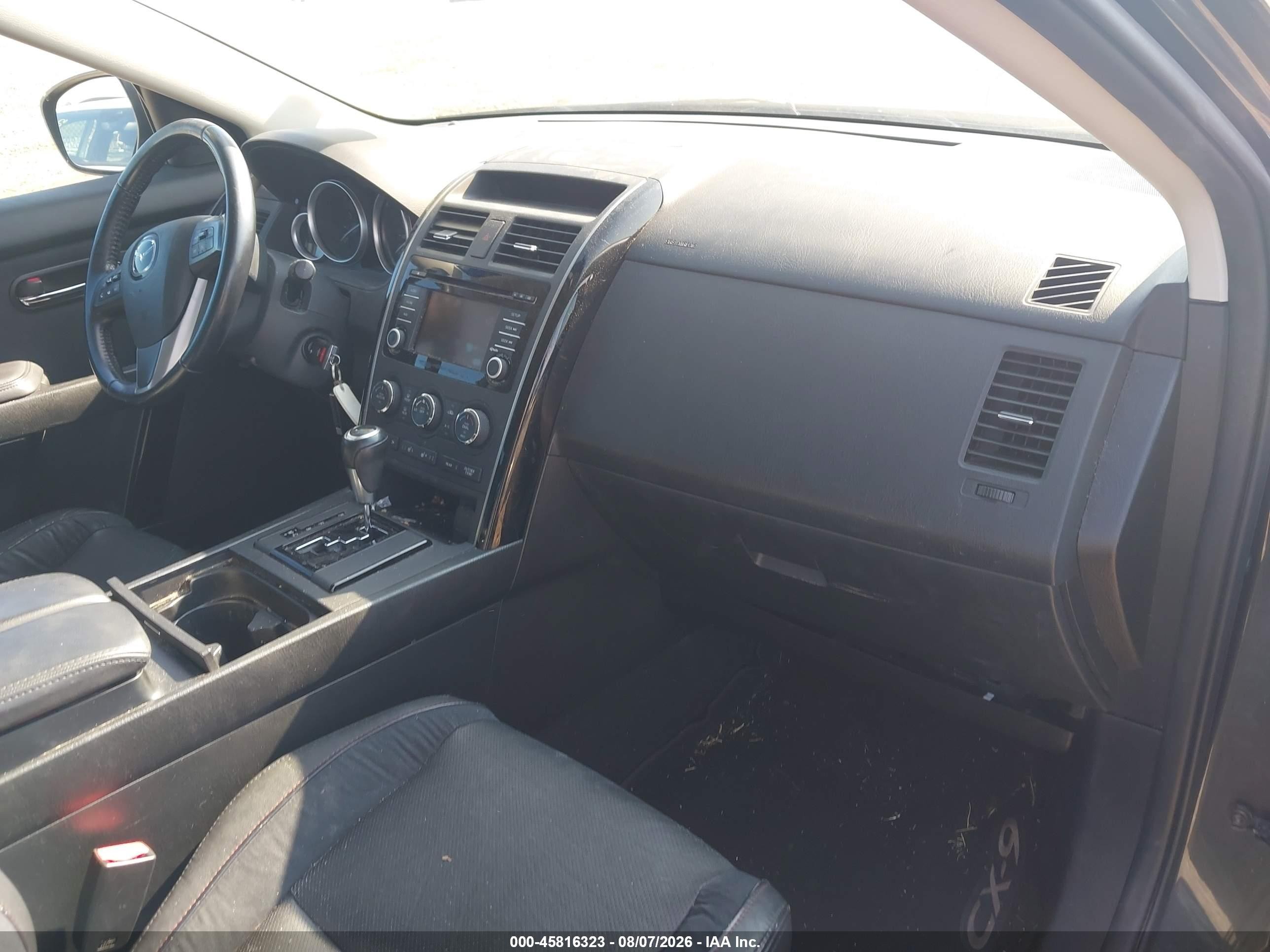 2014 Mazda Cx-9 Touring Gray vin: JM3TB3CV2E0427937