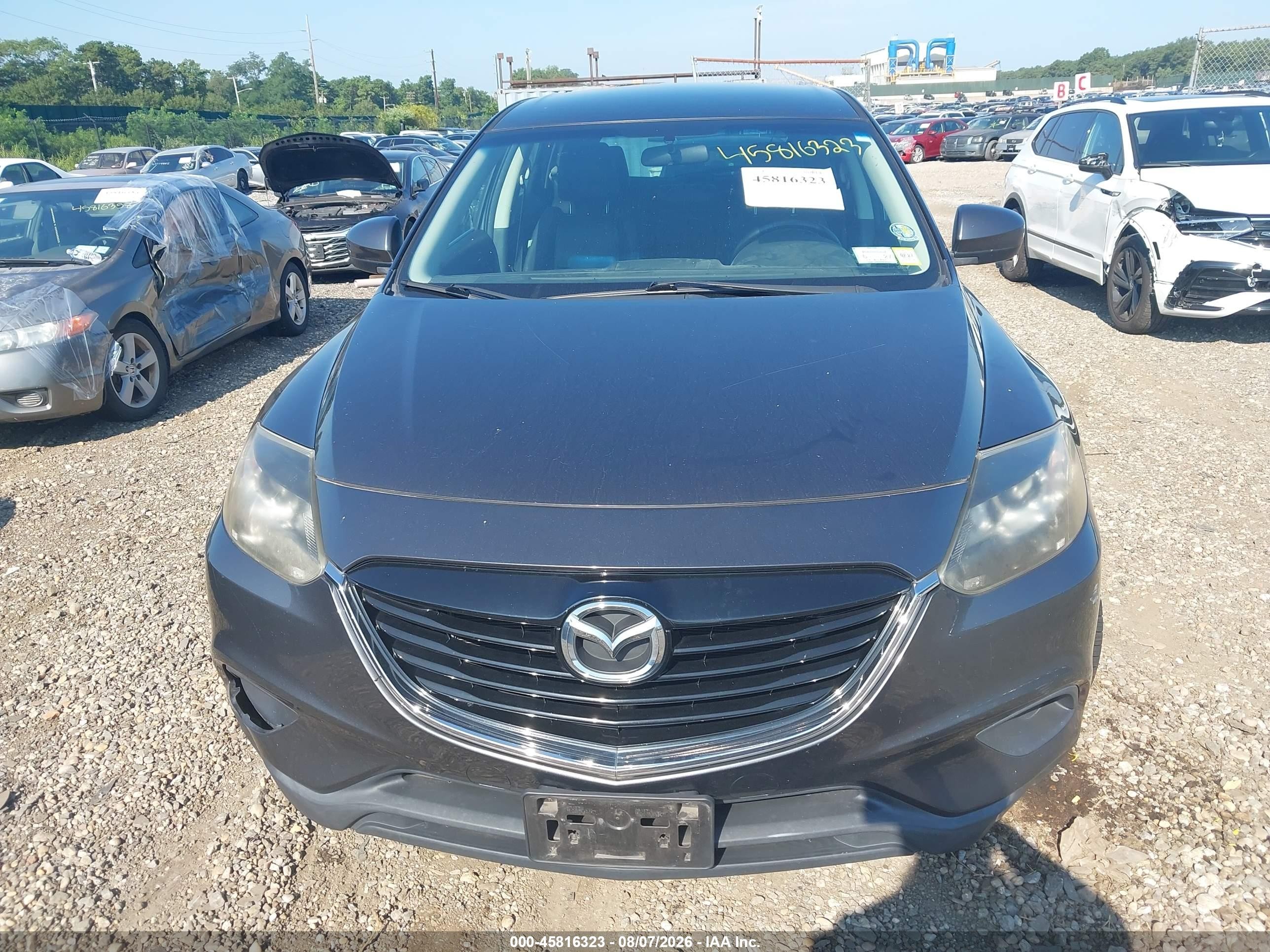 2014 Mazda Cx-9 Touring Gray vin: JM3TB3CV2E0427937