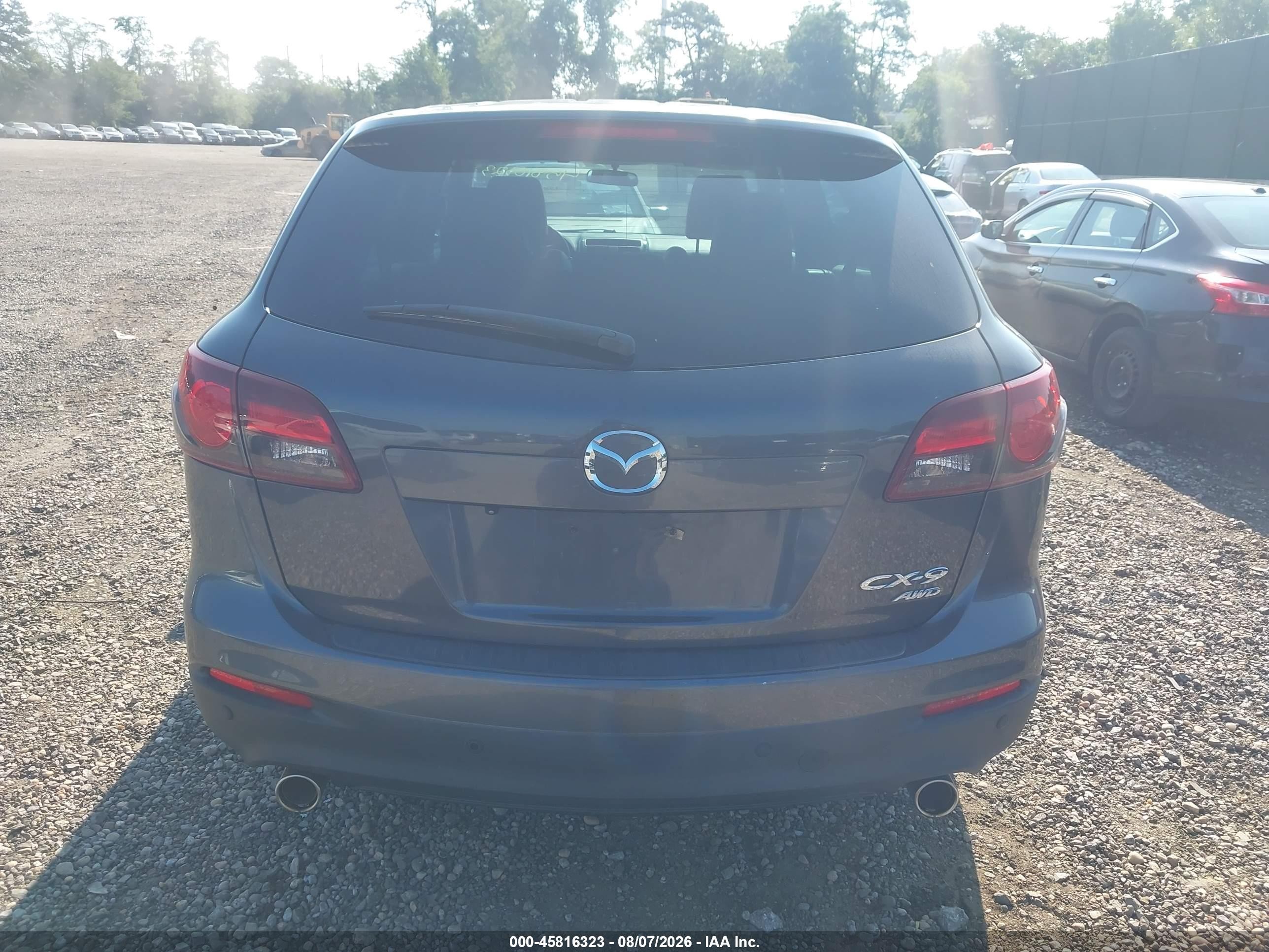 2014 Mazda Cx-9 Touring Gray vin: JM3TB3CV2E0427937