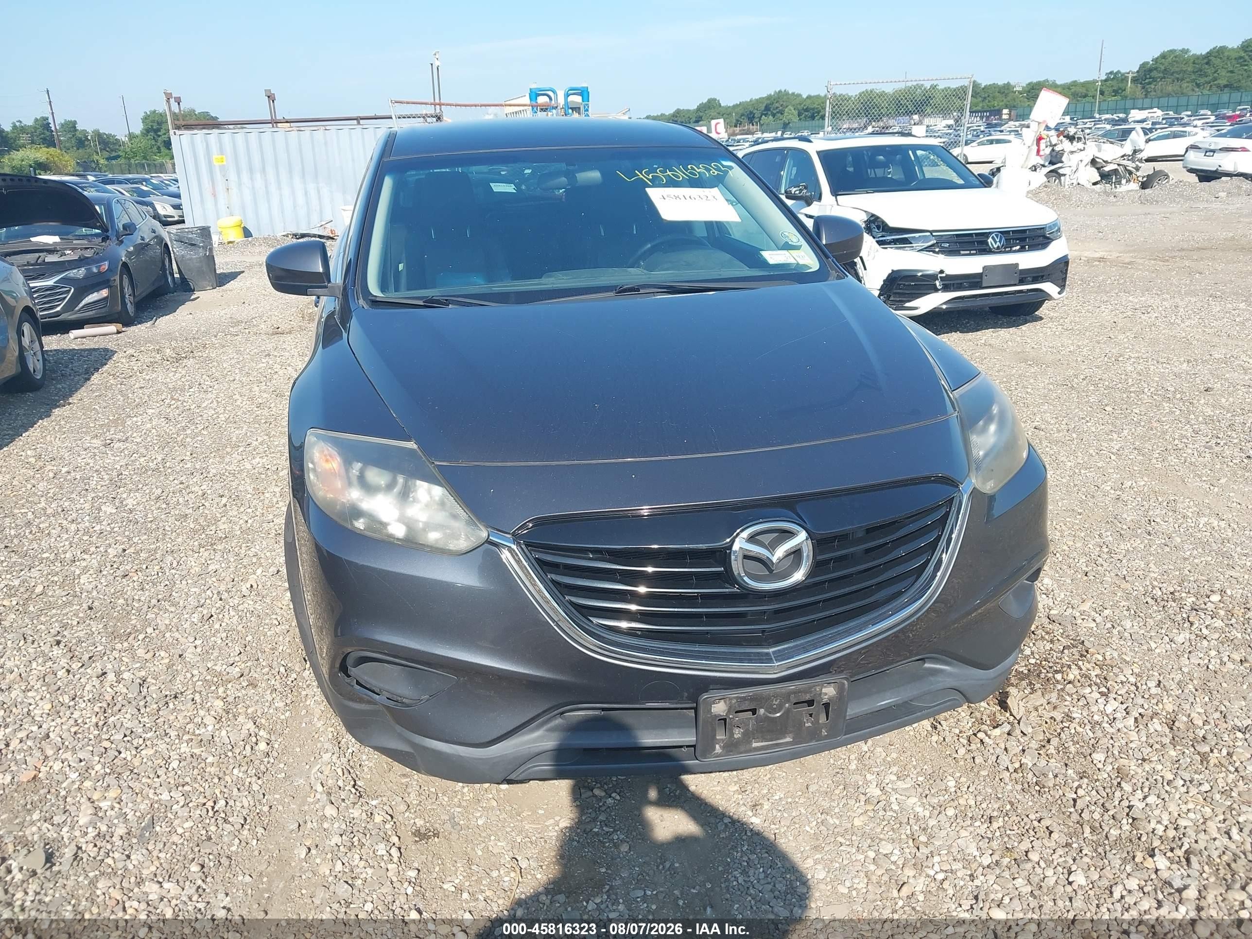 2014 Mazda Cx-9 Touring Gray vin: JM3TB3CV2E0427937