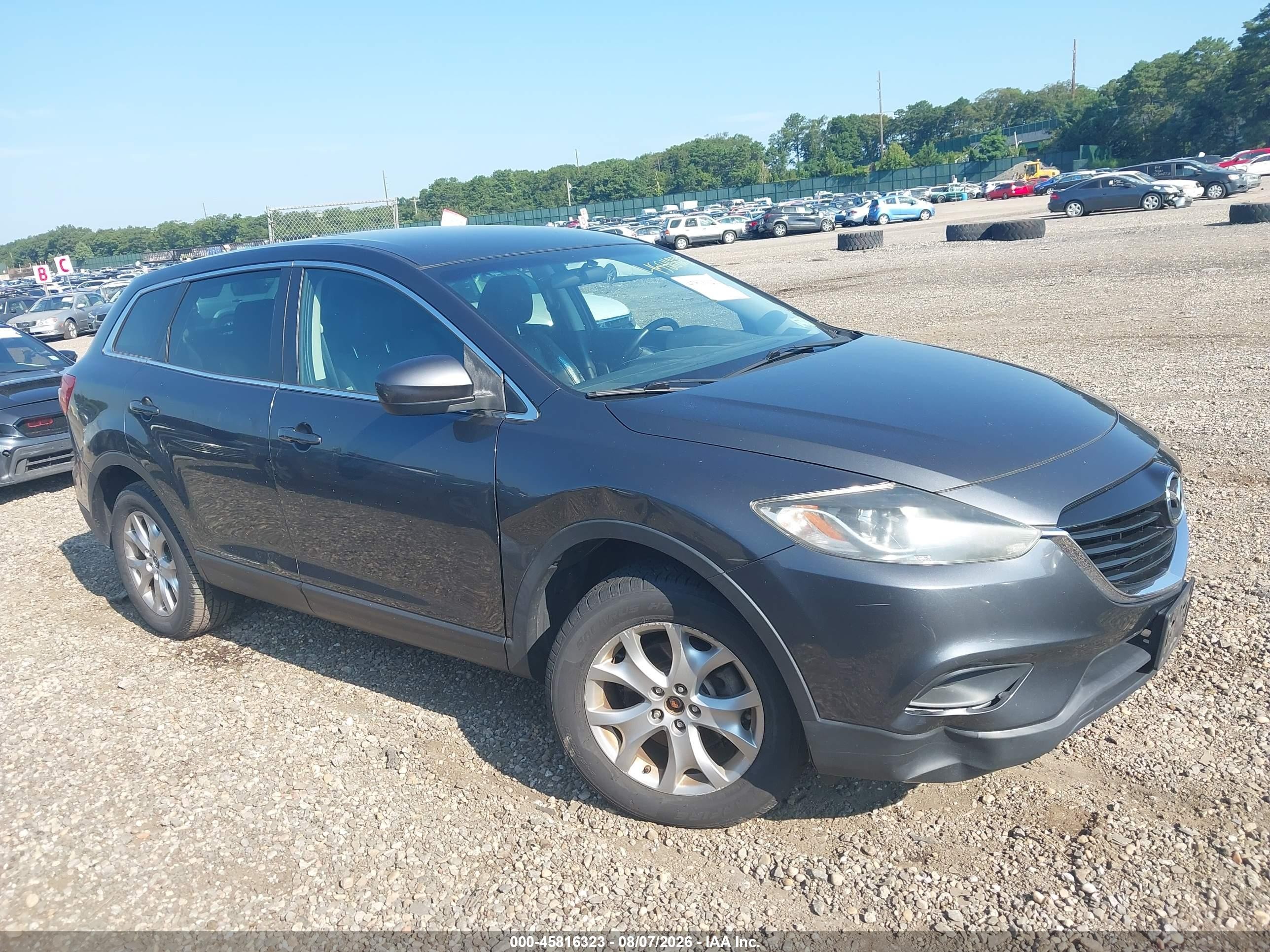 2014 Mazda Cx-9 Touring Gray vin: JM3TB3CV2E0427937