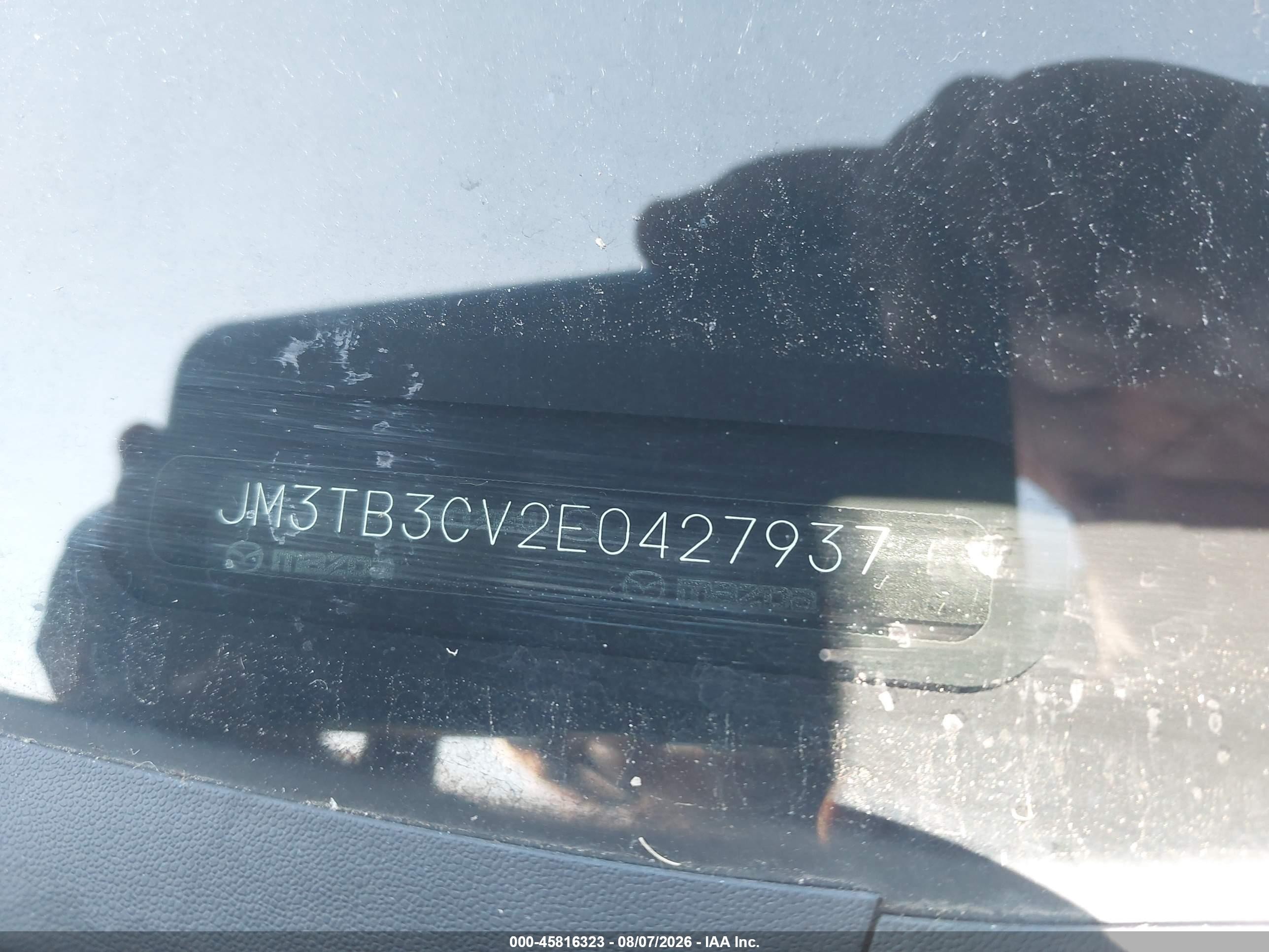 2014 Mazda Cx-9 Touring Gray vin: JM3TB3CV2E0427937