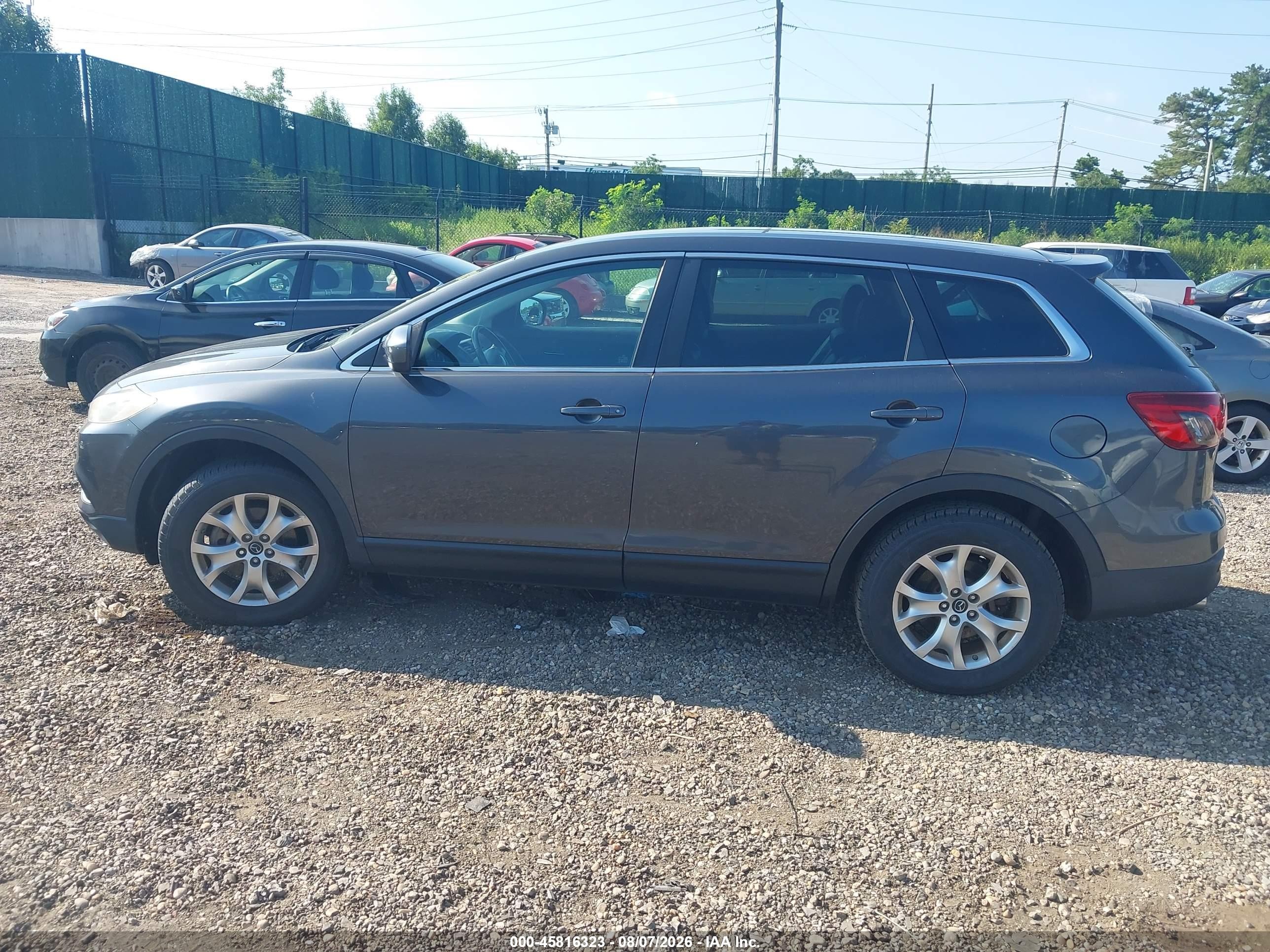 2014 Mazda Cx-9 Touring Gray vin: JM3TB3CV2E0427937
