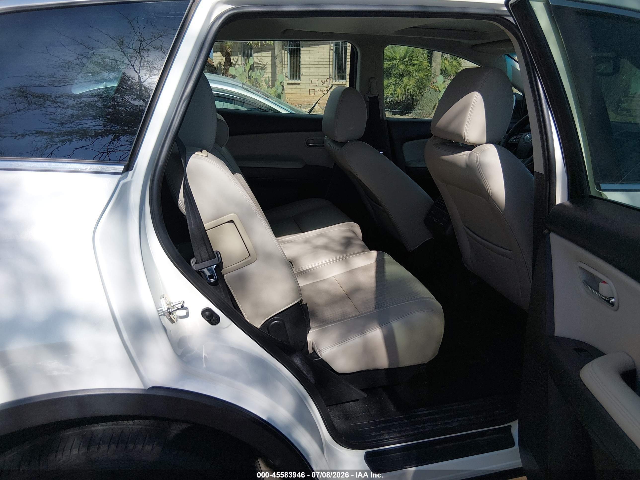 2015 Mazda Cx-9 Touring White vin: JM3TB3CV2F0466092