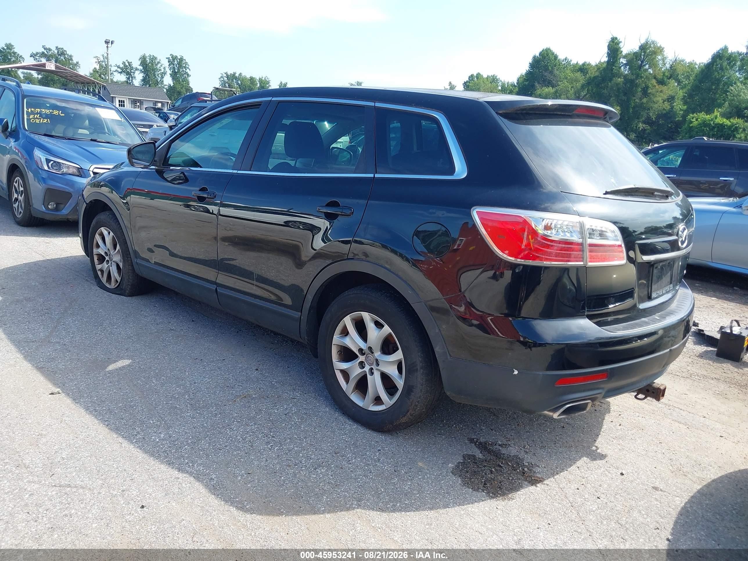2011 Mazda Cx-9 Touring Black vin: JM3TB3CV3B0326272