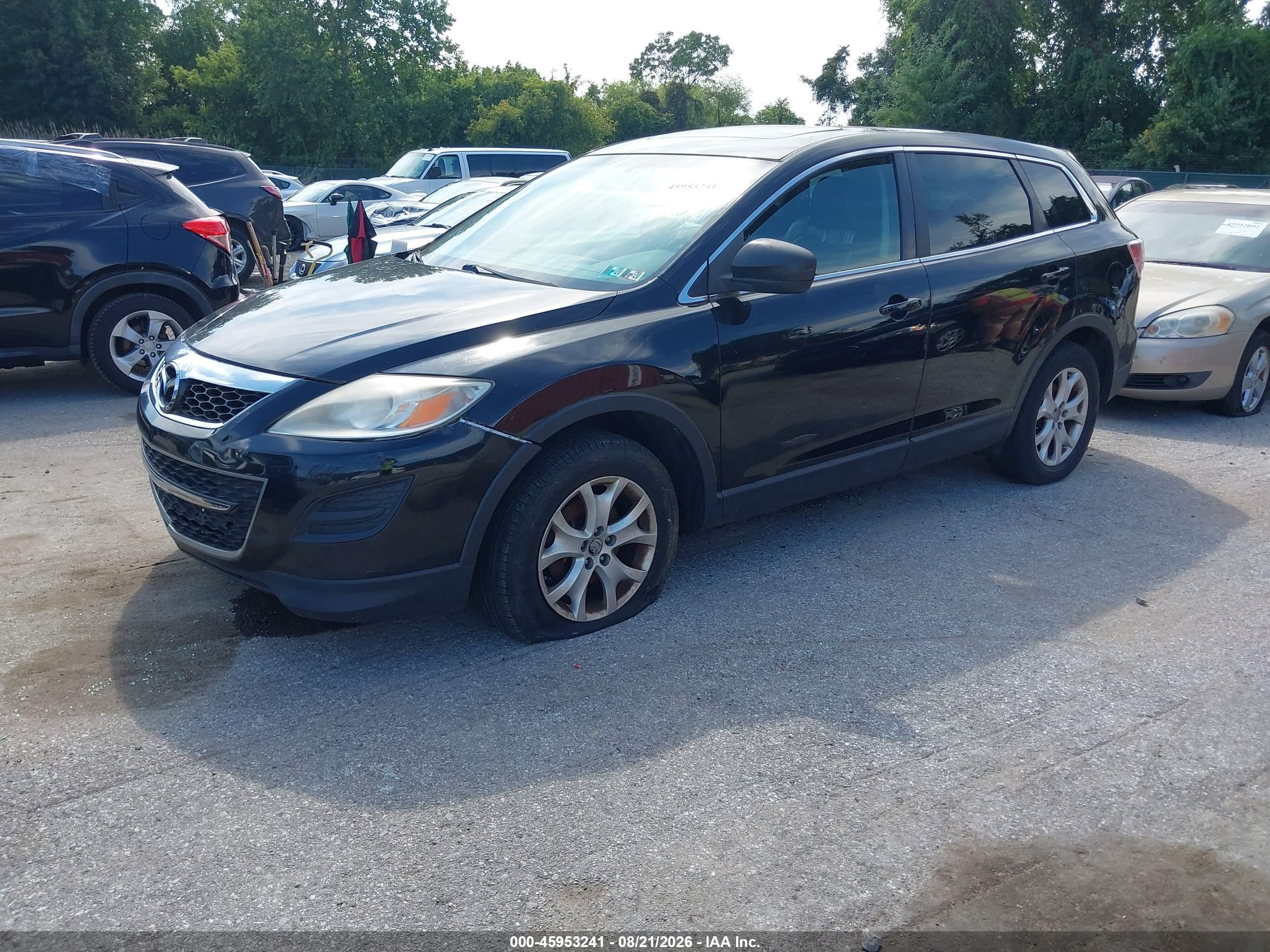2011 Mazda Cx-9 Touring Black vin: JM3TB3CV3B0326272