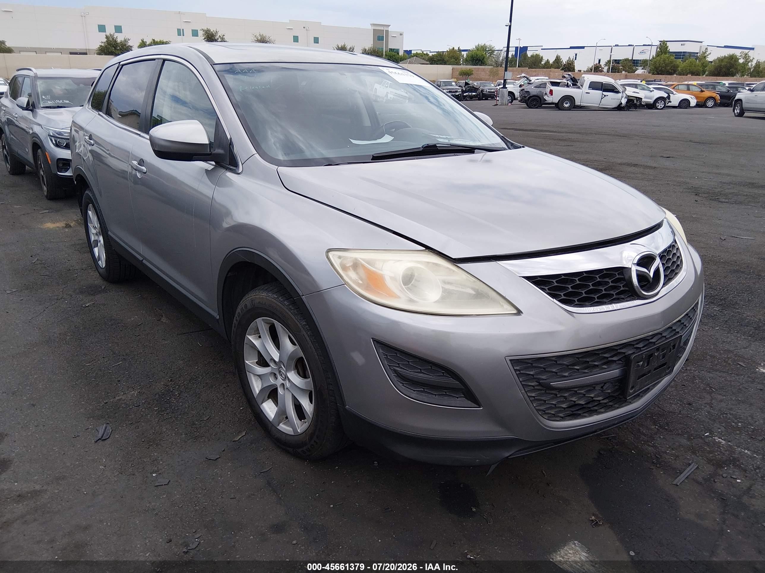 2012 Mazda Cx-9 Touring Silver vin: JM3TB3CV3C0353814