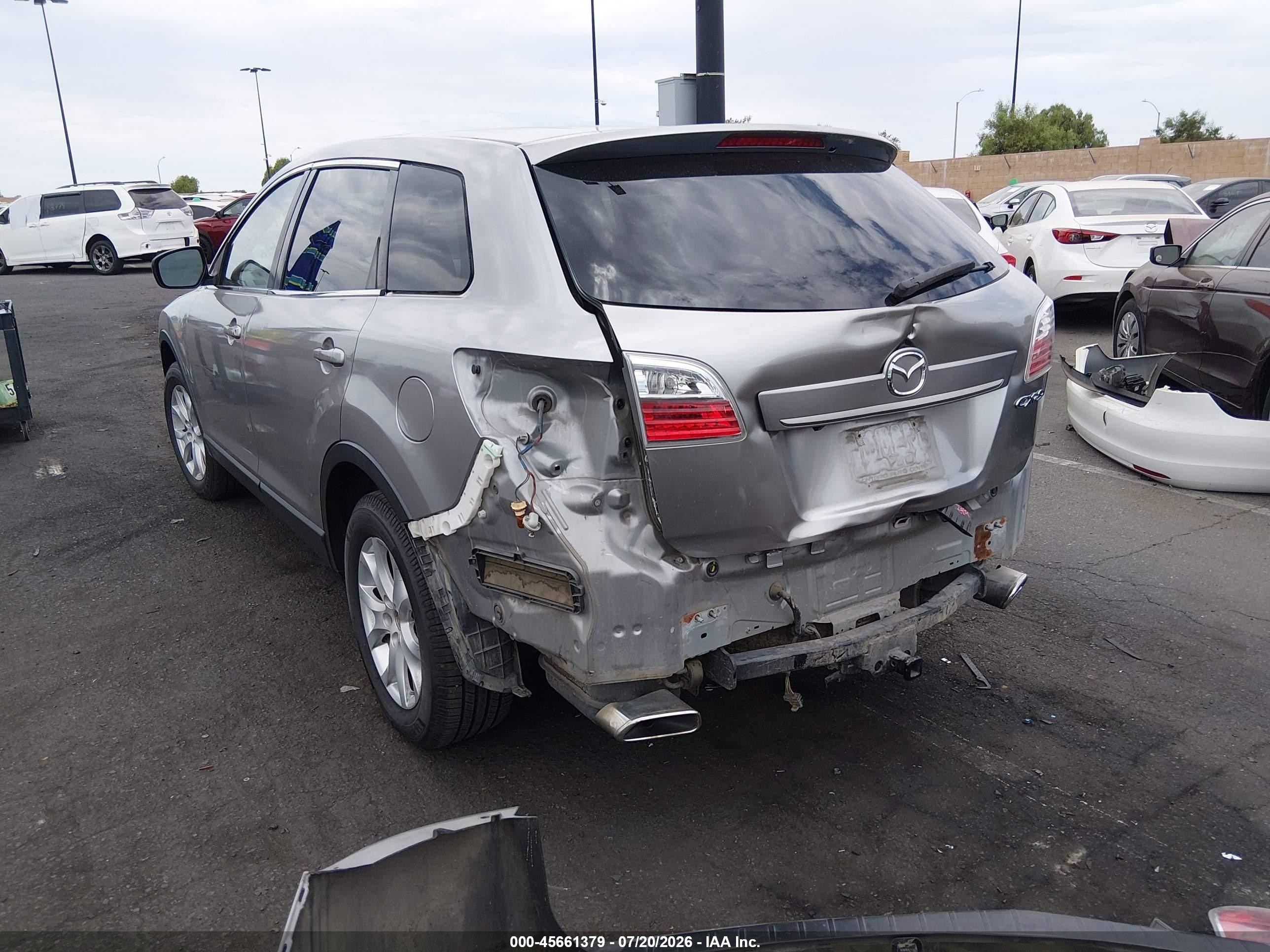 2012 Mazda Cx-9 Touring Silver vin: JM3TB3CV3C0353814