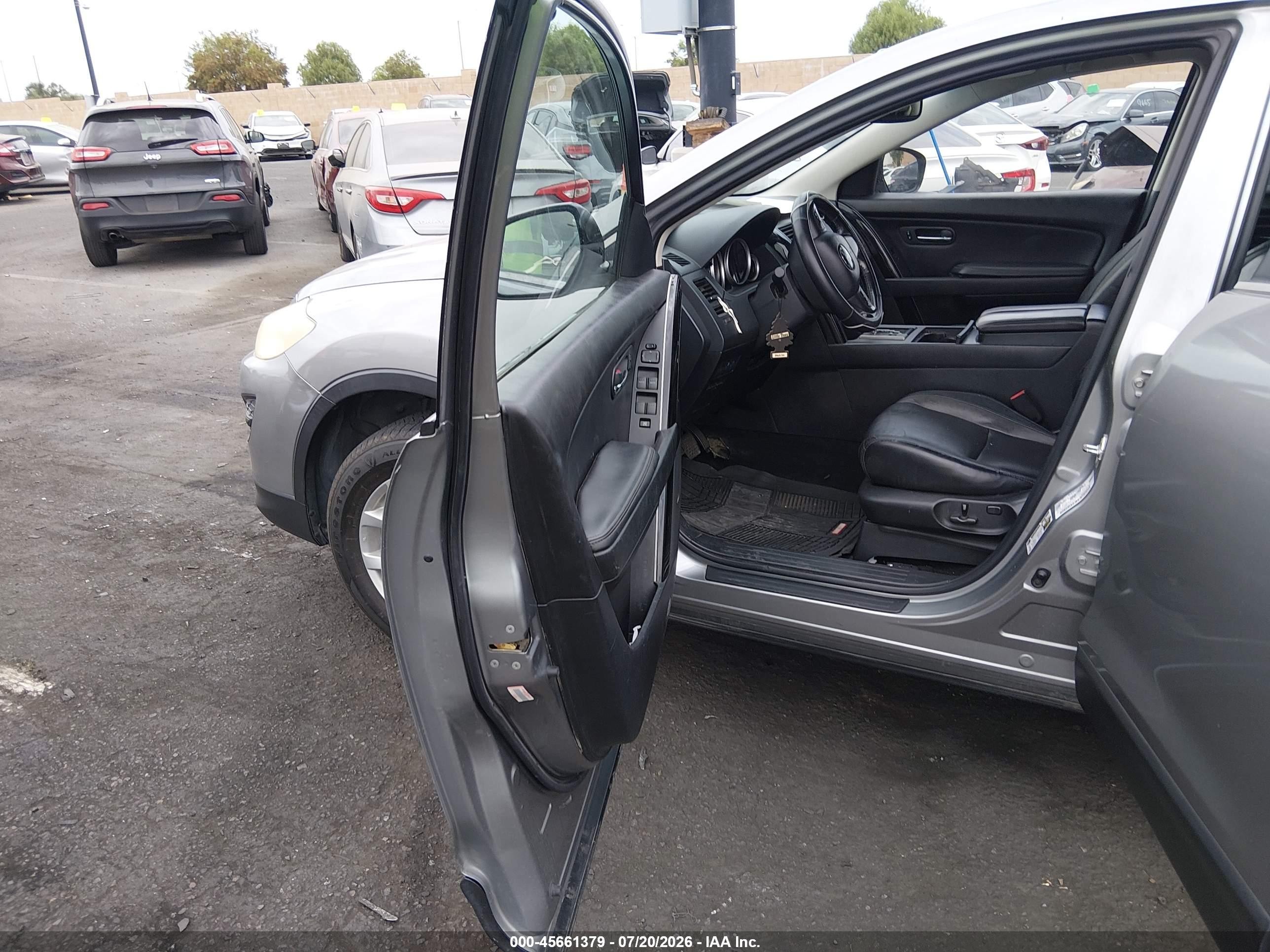 2012 Mazda Cx-9 Touring Silver vin: JM3TB3CV3C0353814