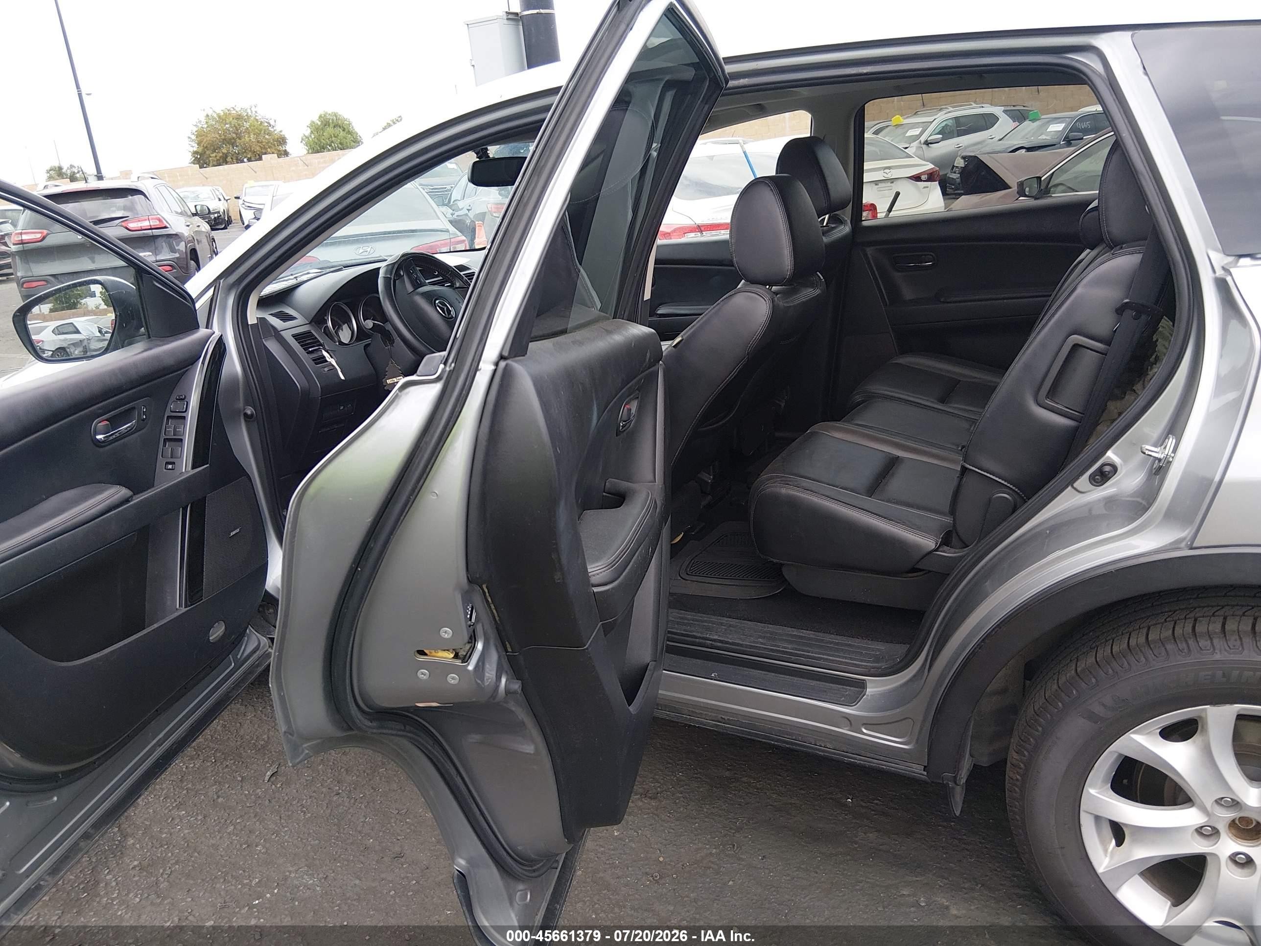 2012 Mazda Cx-9 Touring Silver vin: JM3TB3CV3C0353814