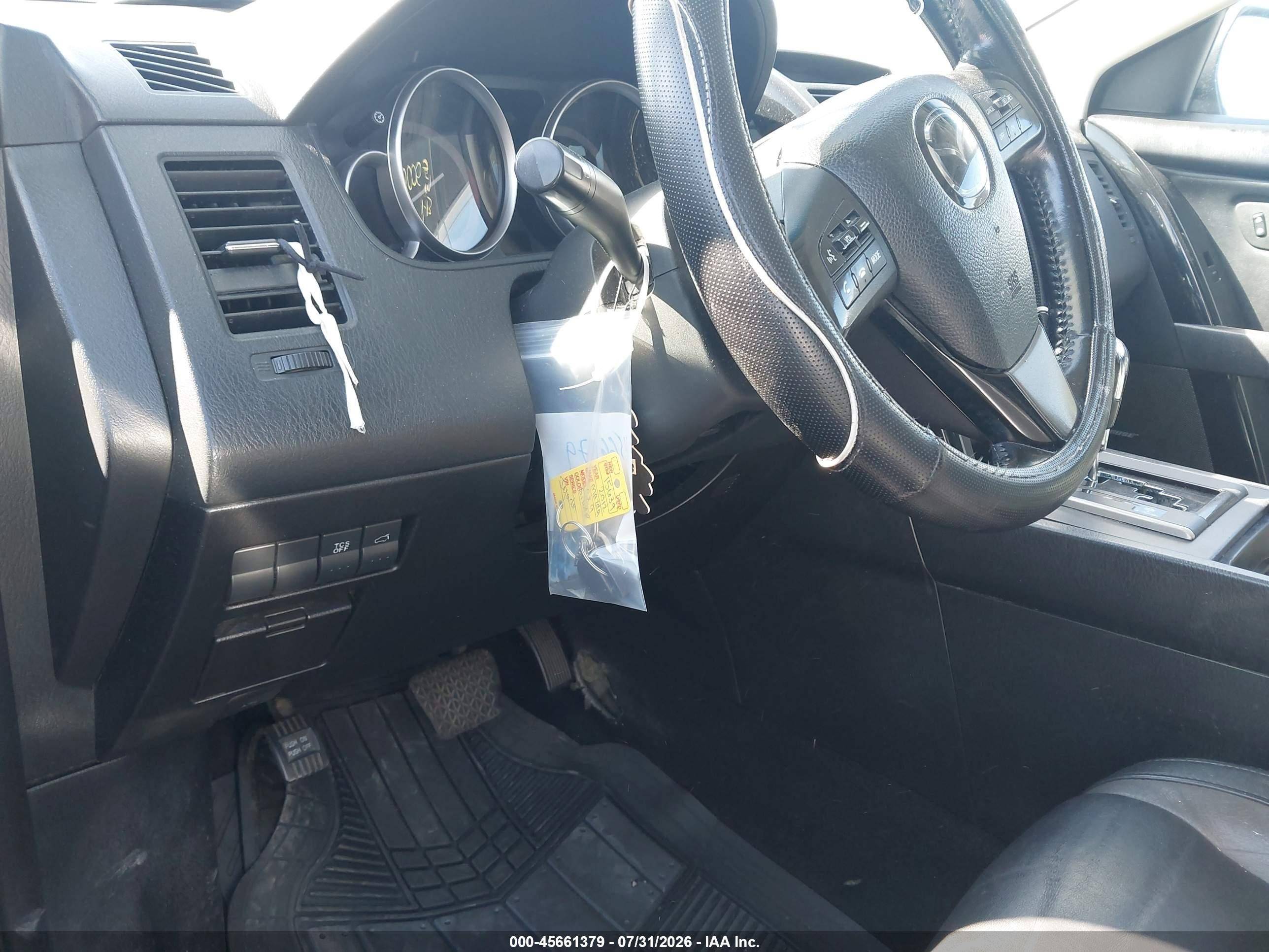 2012 Mazda Cx-9 Touring Silver vin: JM3TB3CV3C0353814