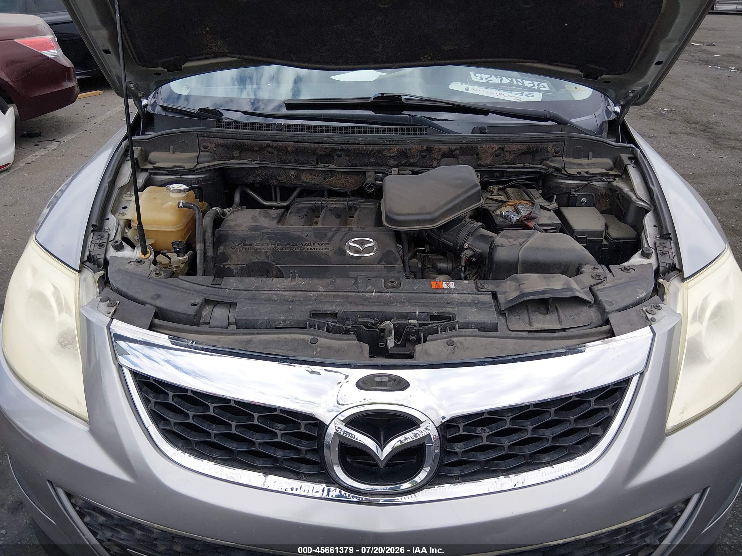 2012 Mazda Cx-9 Touring Silver vin: JM3TB3CV3C0353814