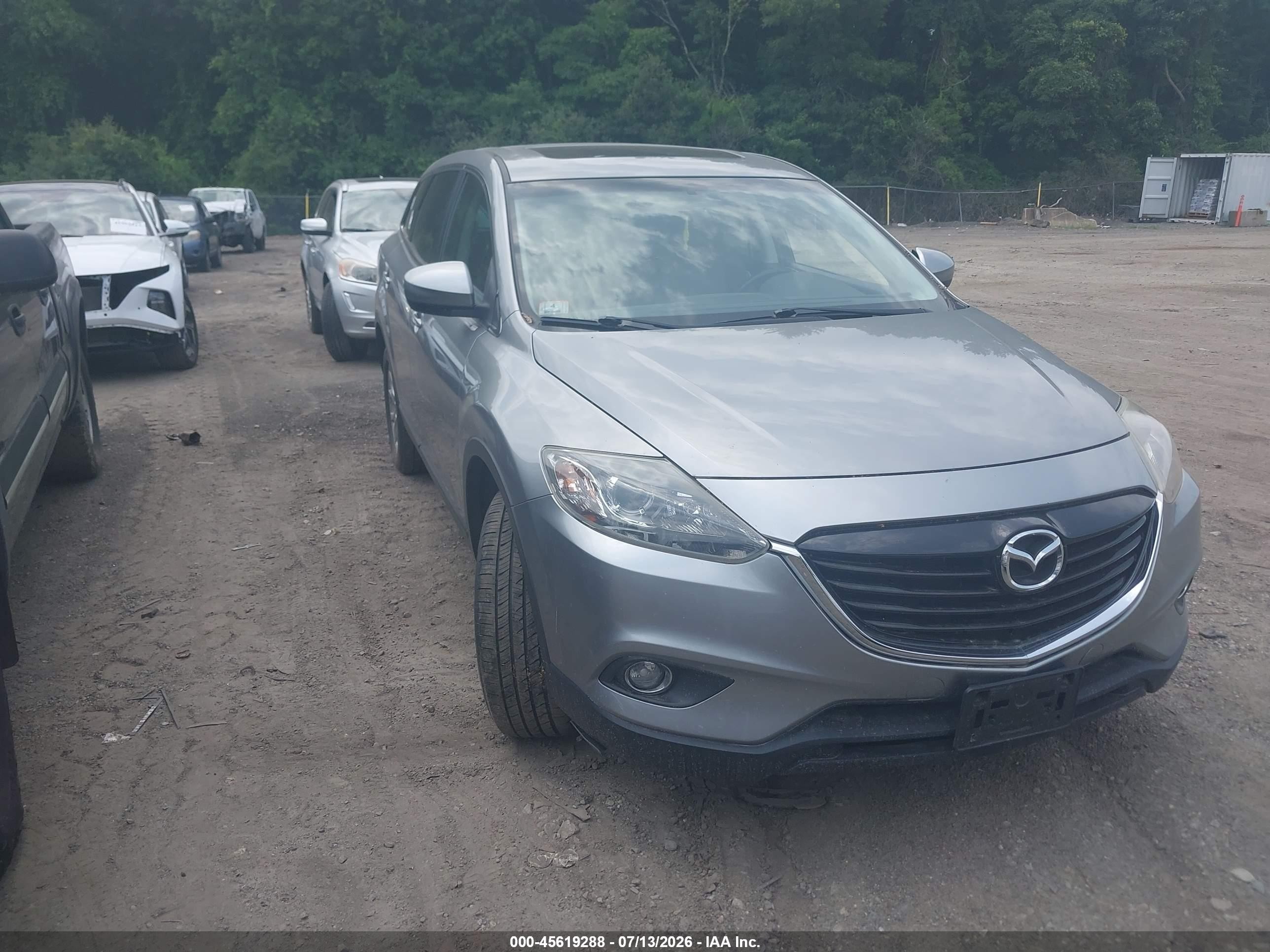 2014 Mazda Cx-9 Touring Gray vin: JM3TB3CV3E0433035