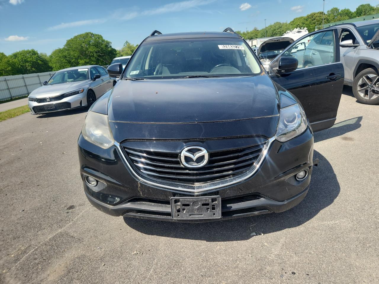 2014 Mazda Cx-9 Touring Black vin: JM3TB3CV3E0439000 Damage: Right Head Lamp, Faded, Repair Required