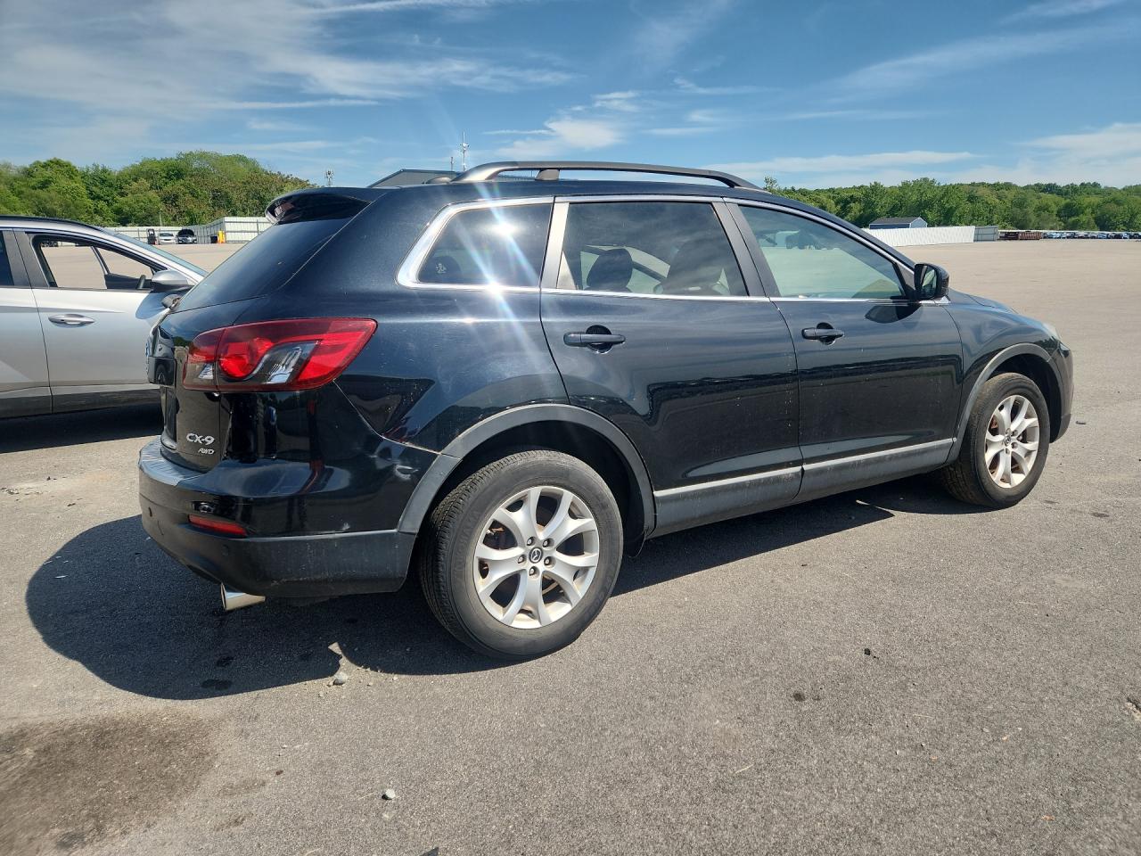 2014 Mazda Cx-9 Touring Black vin: JM3TB3CV3E0439000 Damage: Right Front Door, Heavy Scratch, 1/2 To 1 Inch