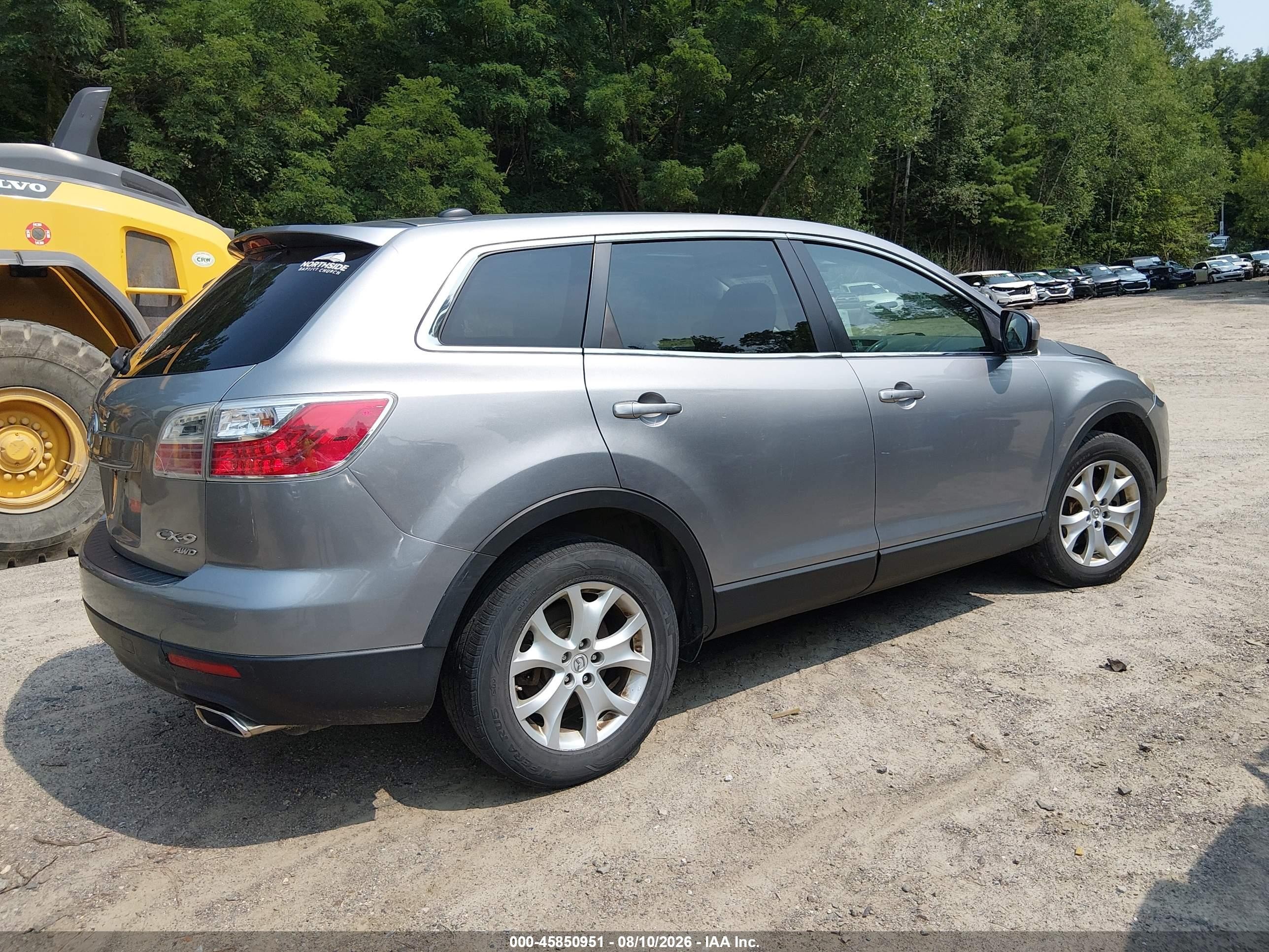 2011 Mazda Cx-9 Touring Silver vin: JM3TB3CV4B0305074