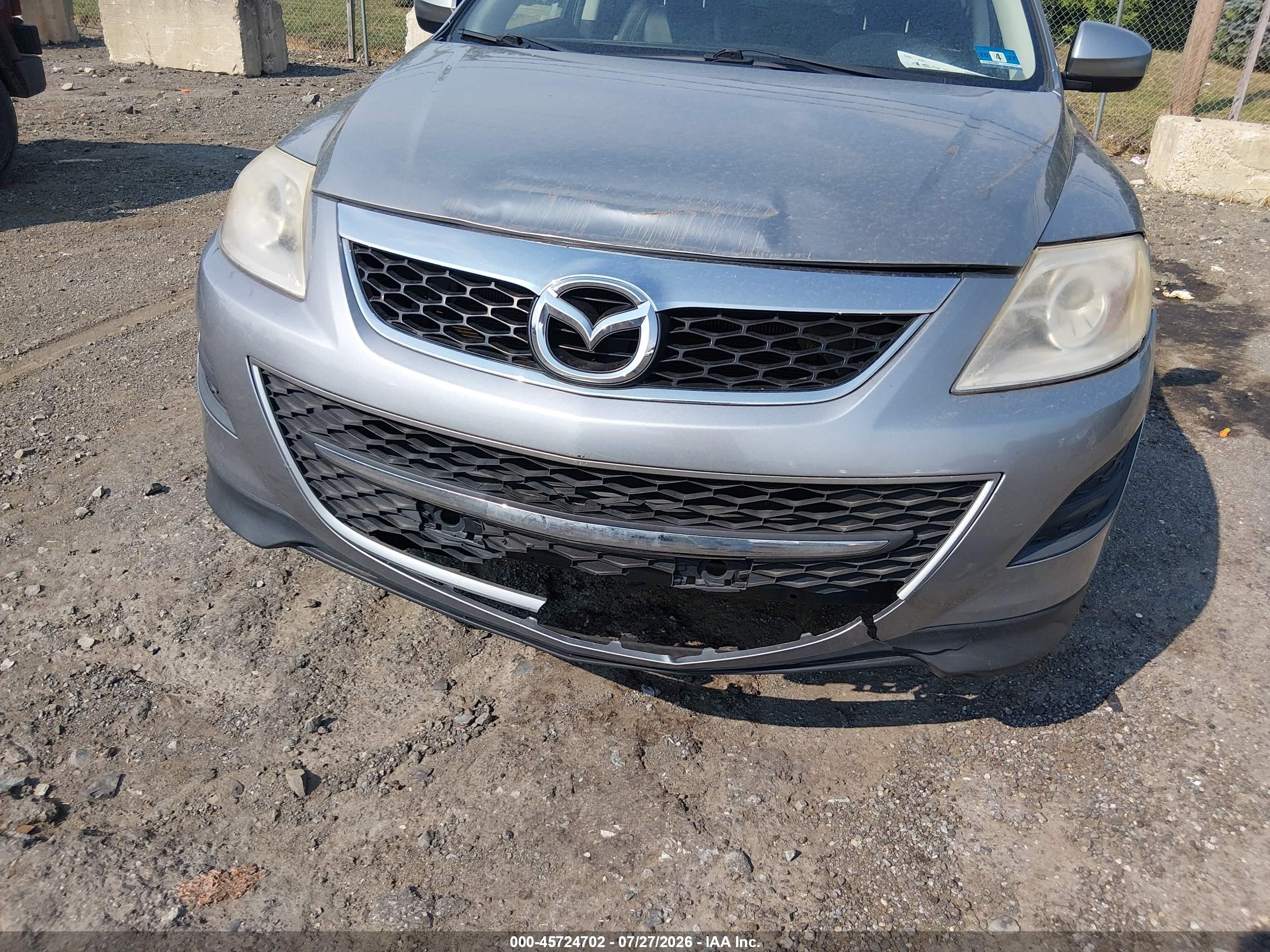 2012 Mazda Cx-9 Touring Silver vin: JM3TB3CV4C0366507