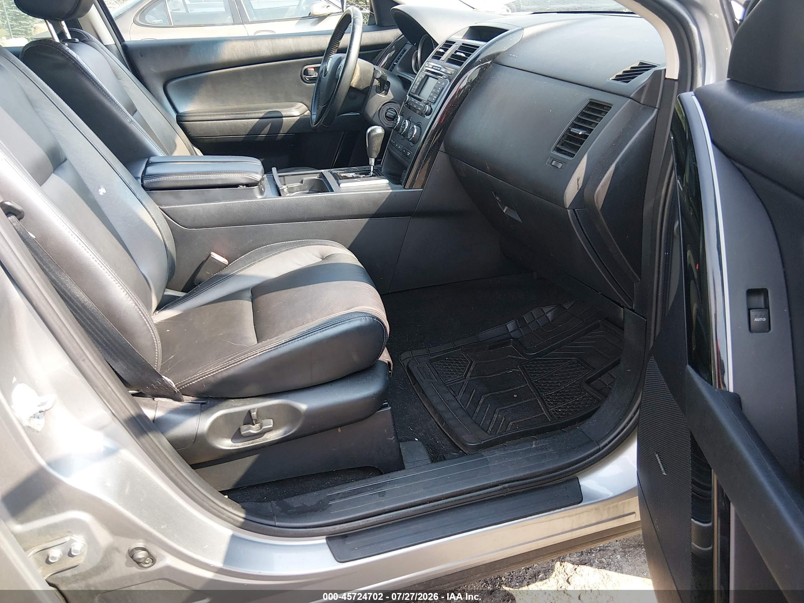 2012 Mazda Cx-9 Touring Silver vin: JM3TB3CV4C0366507