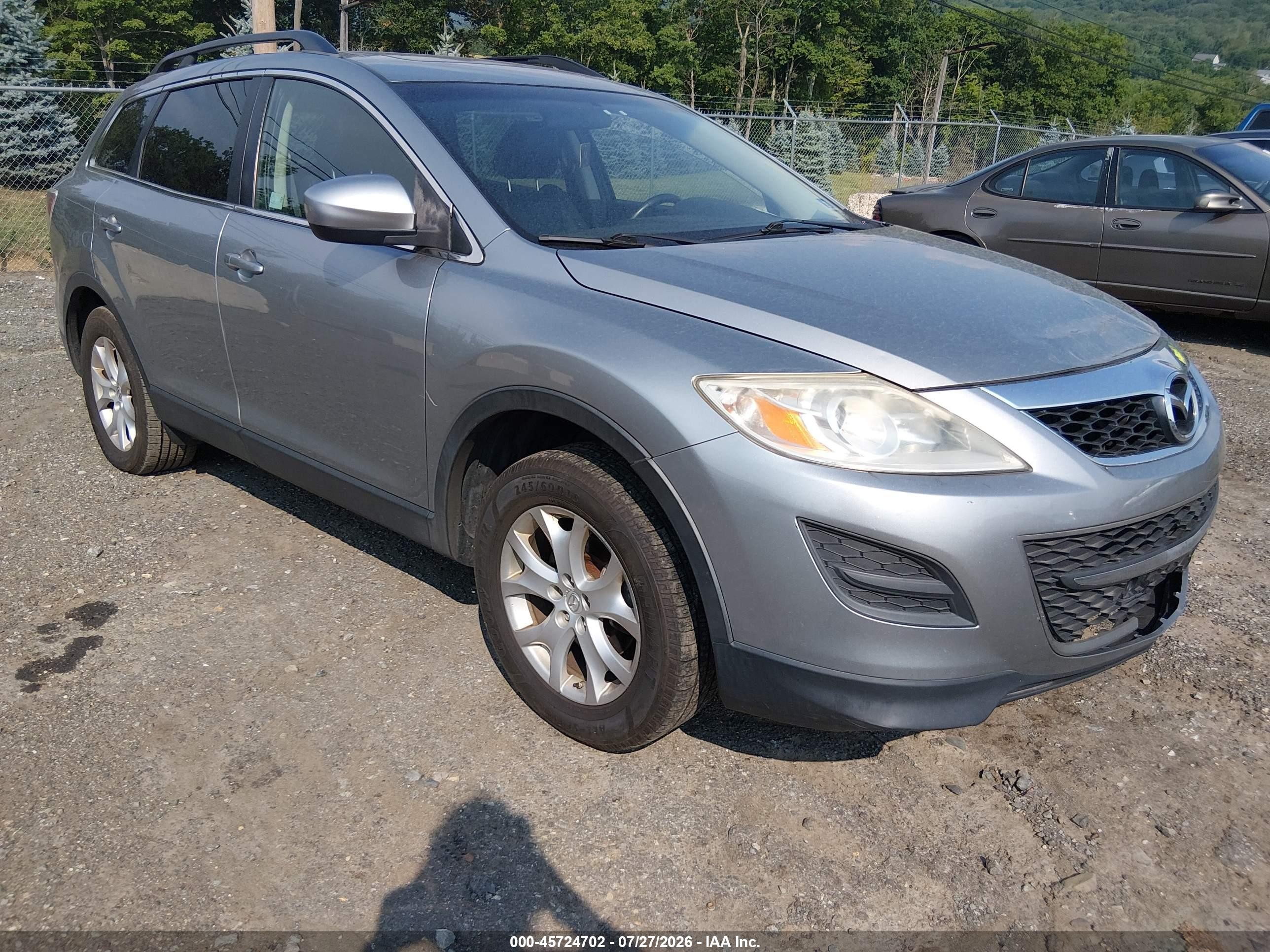 2012 Mazda Cx-9 Touring Silver vin: JM3TB3CV4C0366507