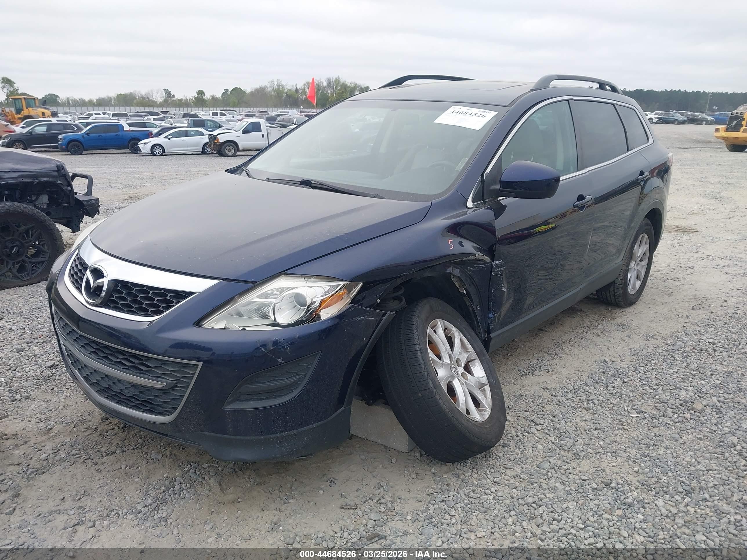 2012 Mazda Cx-9 Touring Blue vin: JM3TB3CV4C0367379