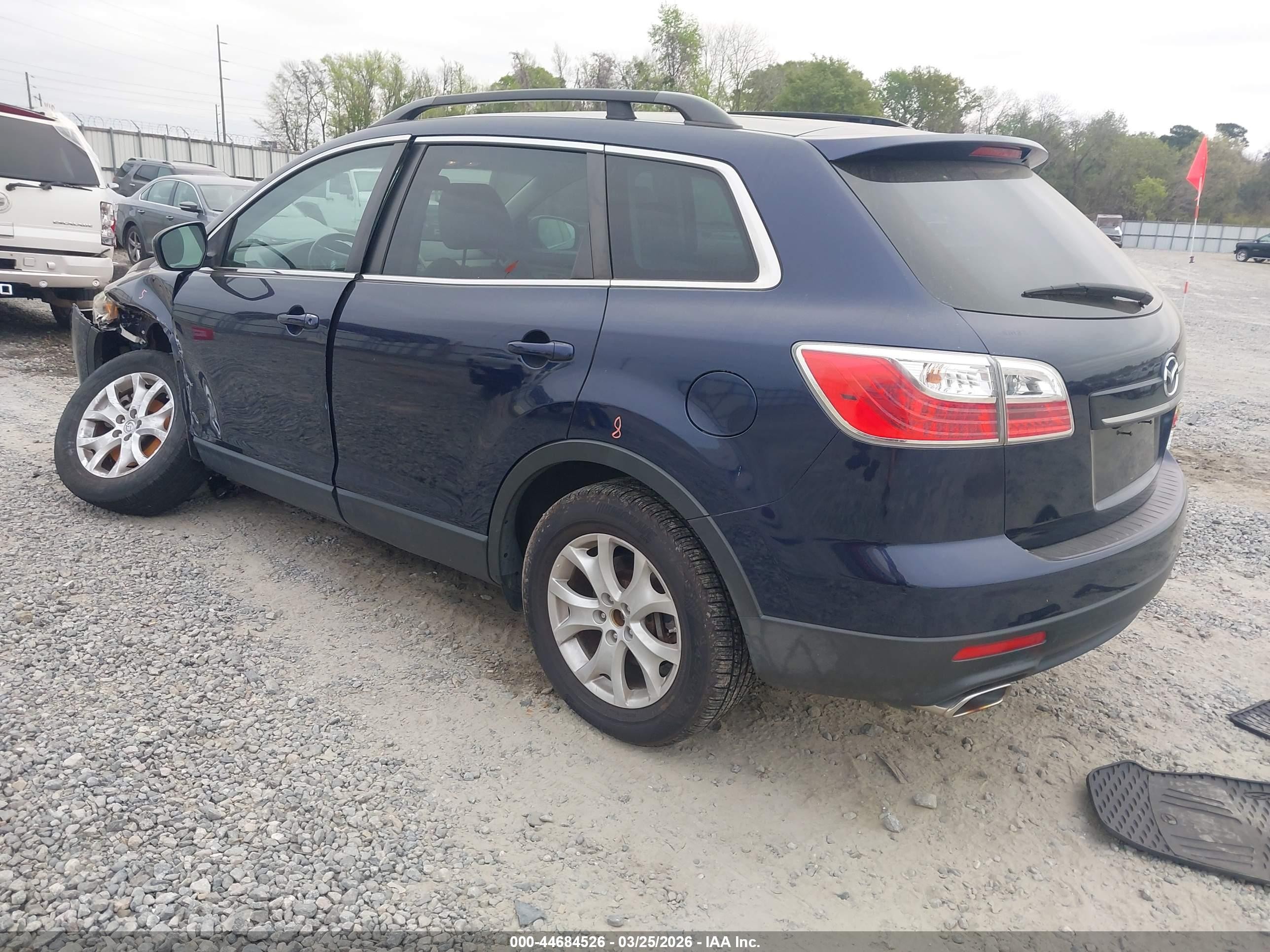 2012 Mazda Cx-9 Touring Blue vin: JM3TB3CV4C0367379