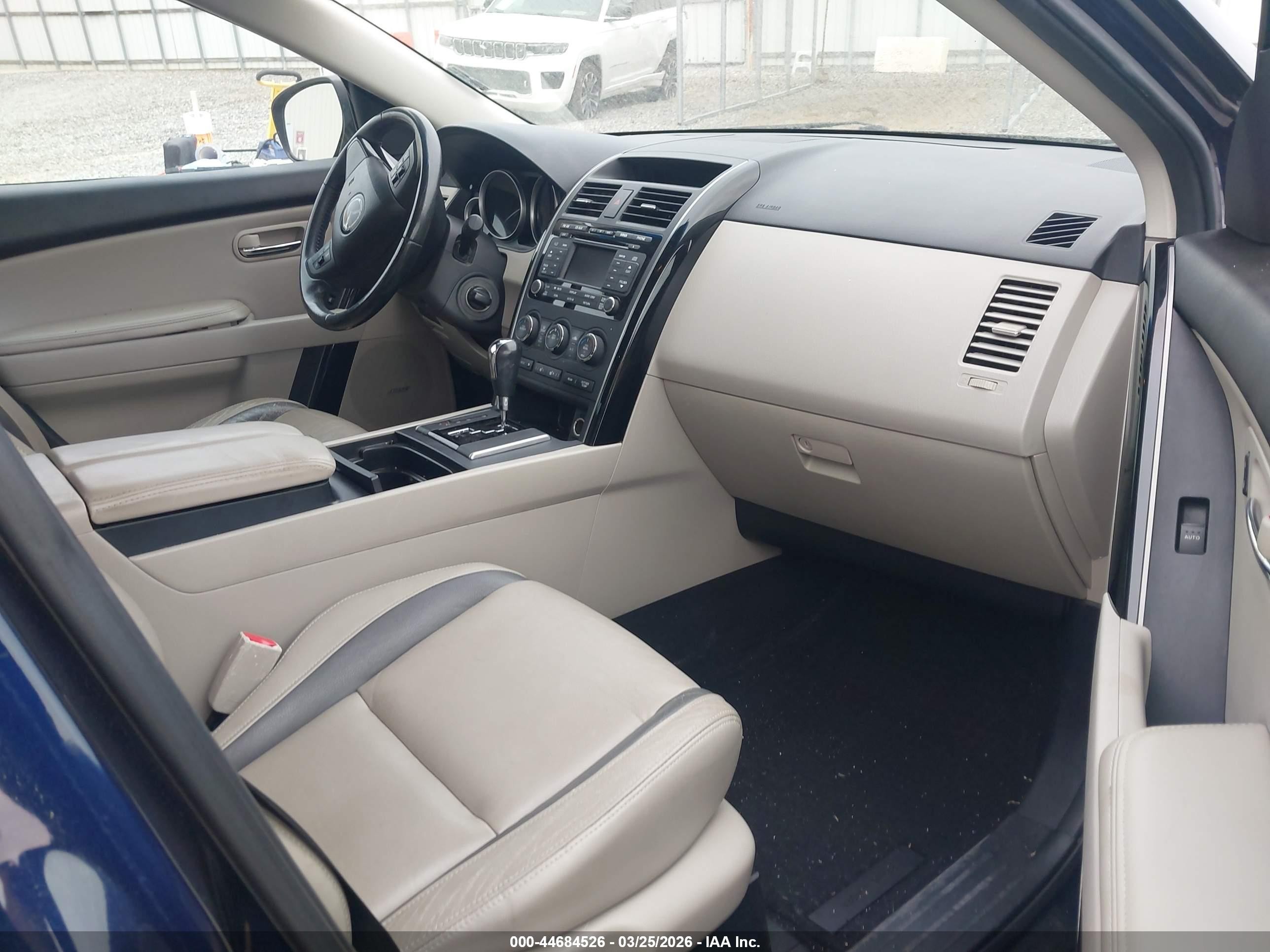 2012 Mazda Cx-9 Touring Blue vin: JM3TB3CV4C0367379