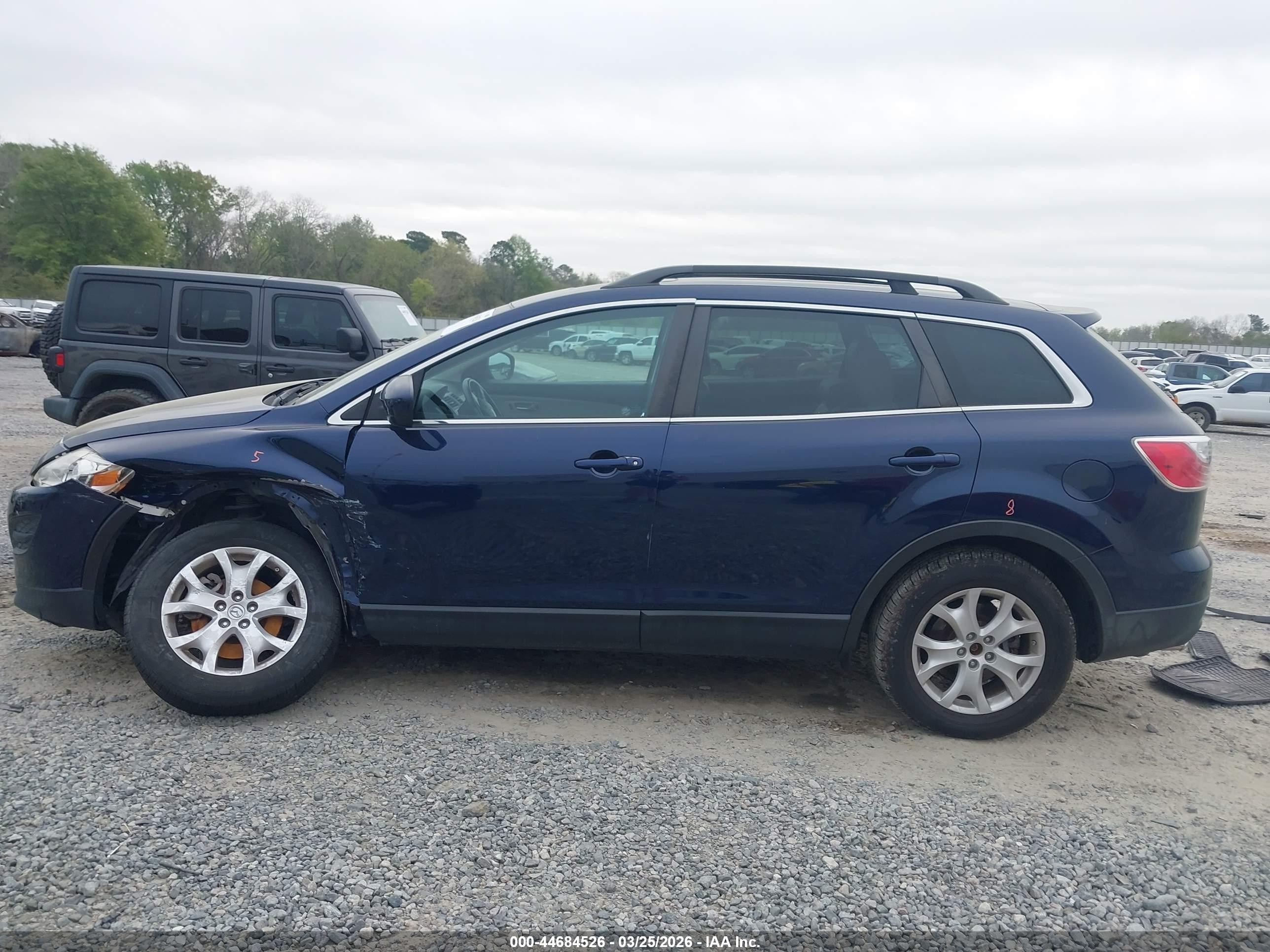 2012 Mazda Cx-9 Touring Blue vin: JM3TB3CV4C0367379